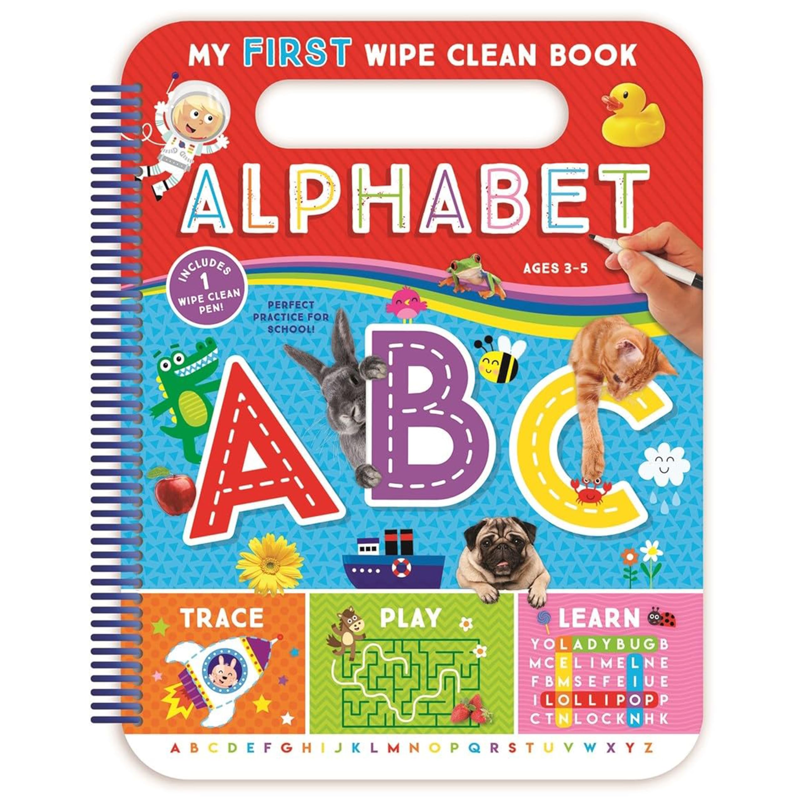 My First Wipe-Clean Alphabet Book - Teacher Approved Activities for Kids to Trace, Write & Learn Letters & First Words - Perfect for Preschool Learning & Homeschool Writing Practice