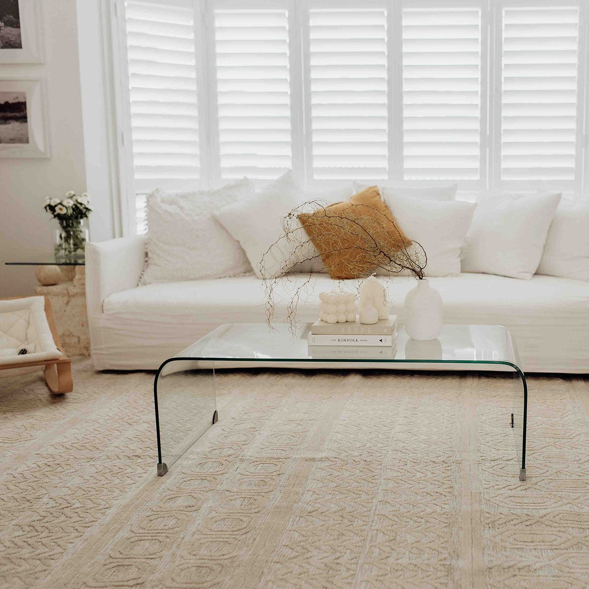 Delphine Tribal Transitional Rug – Handmade Bohemian Area Rug for Living Room, Bedroom & Boho Decor | Soft & Durable Floor Covering