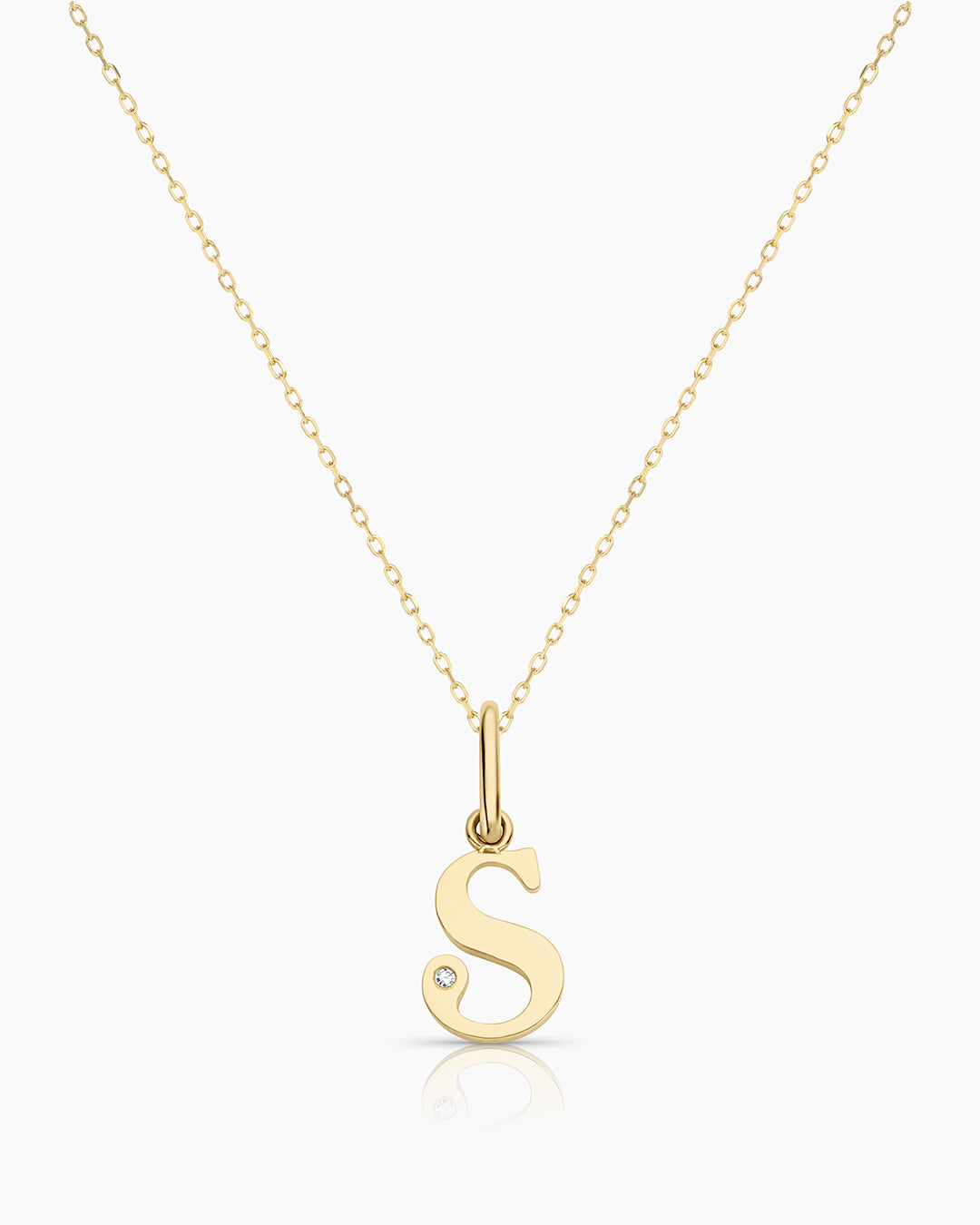 Vintage Diamond Alphabet Charm Necklace - Personalized Initial Pendant Jewelry for Women, Gift for Her, Birthday, Anniversary, Valentine's Day