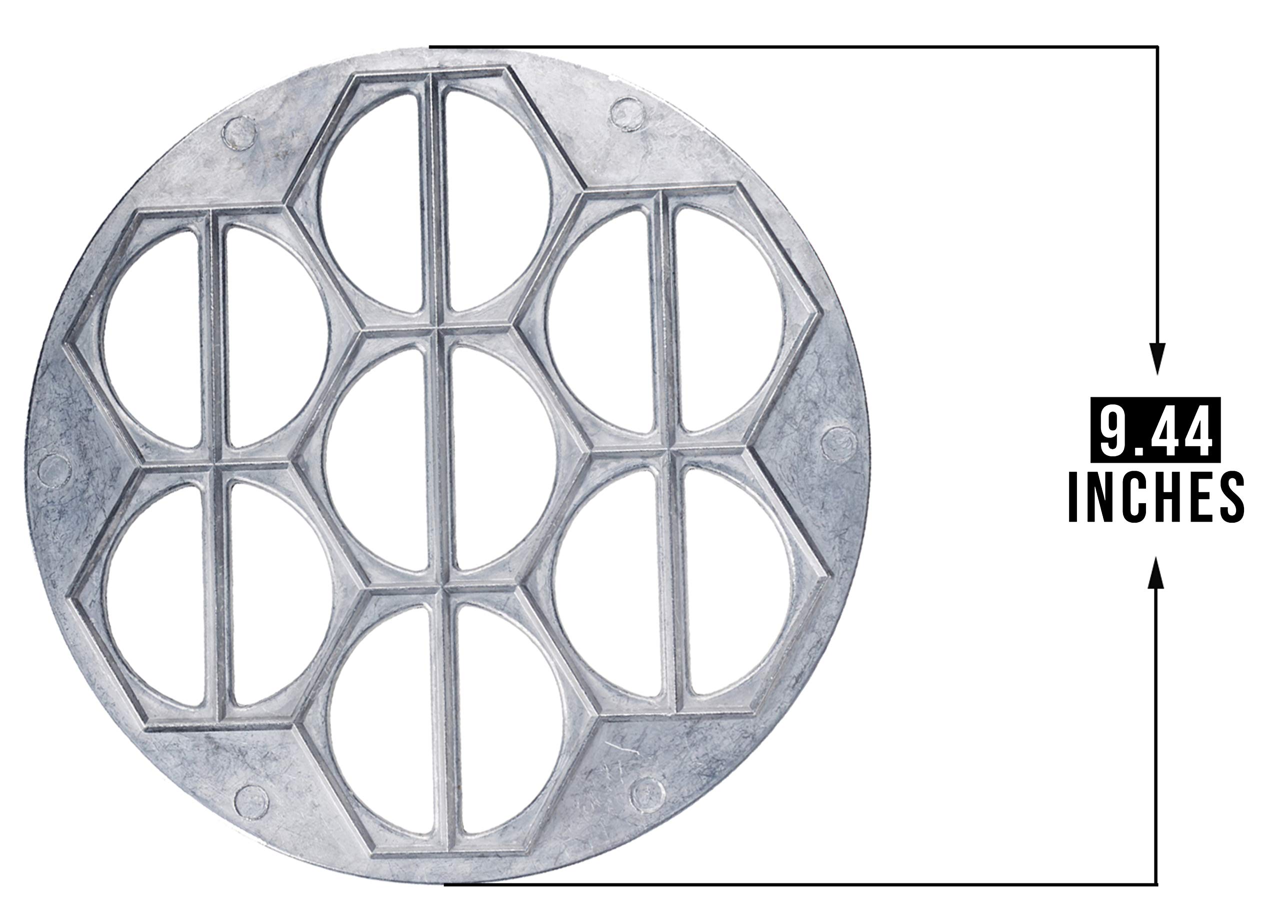 Large Calzone Press & Ravioli Mold - Professional Meat Pie & Dumpling Maker for Homemade Pasta, Pierogi, Empanadas - Perfect for Italian, Polish & Latin American Cuisine