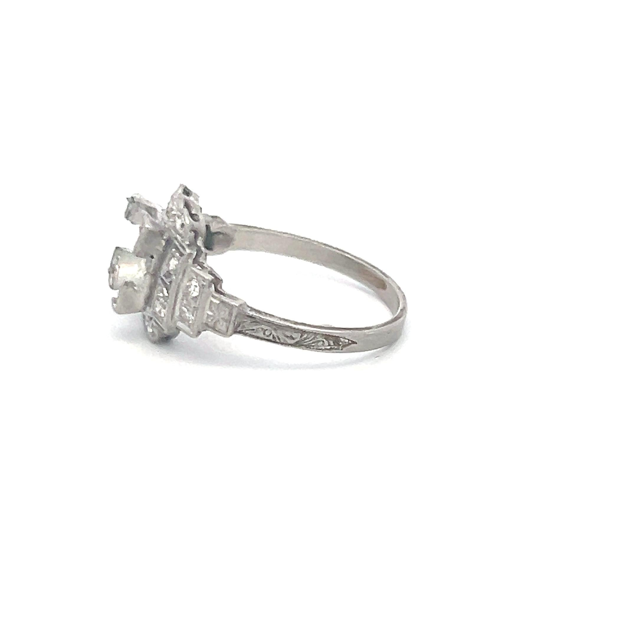 0.25 Carat Round Brilliant J VS Diamond Platinum Semi Mount Ring - Elegant Engagement & Wedding Band for Women, Perfect for Proposals, Anniversaries and Special Occasions