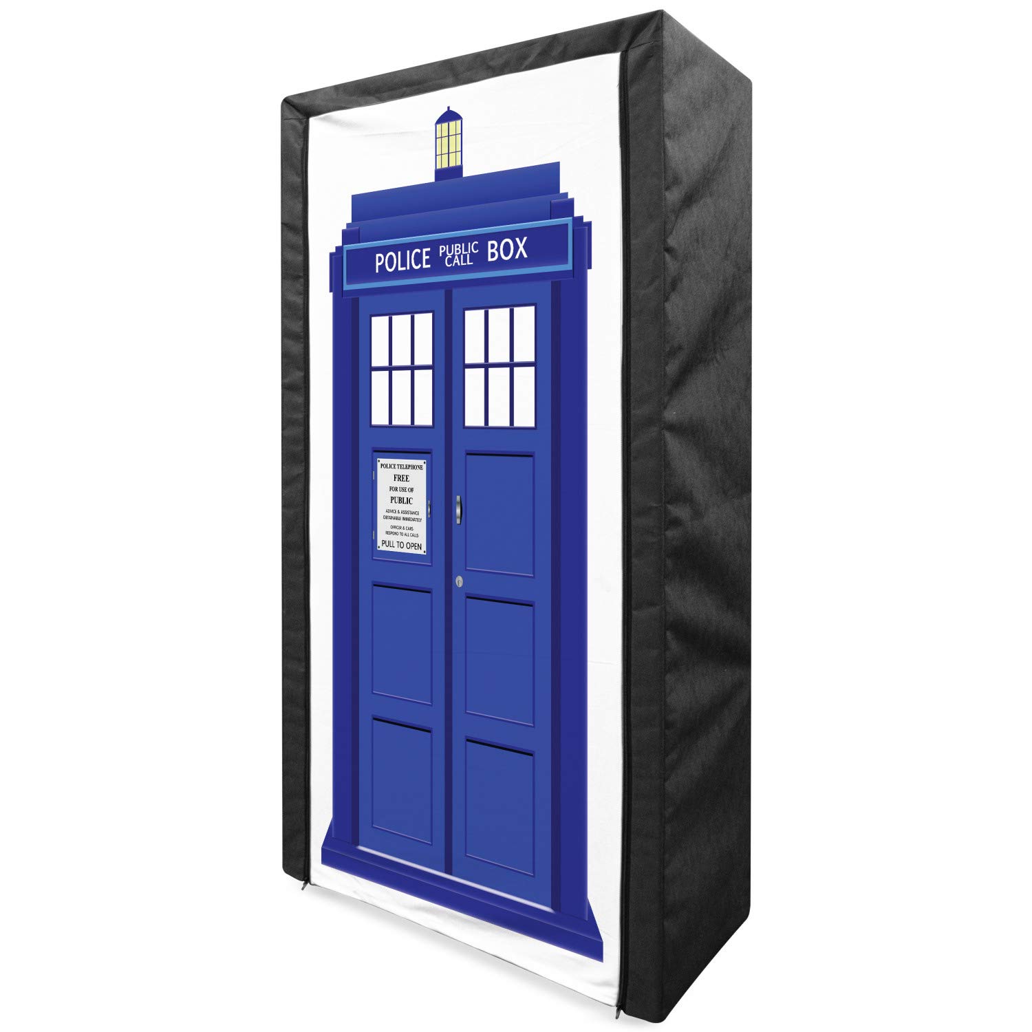 Ambesonne Police-Themed Portable Fabric Wardrobe - 33.5