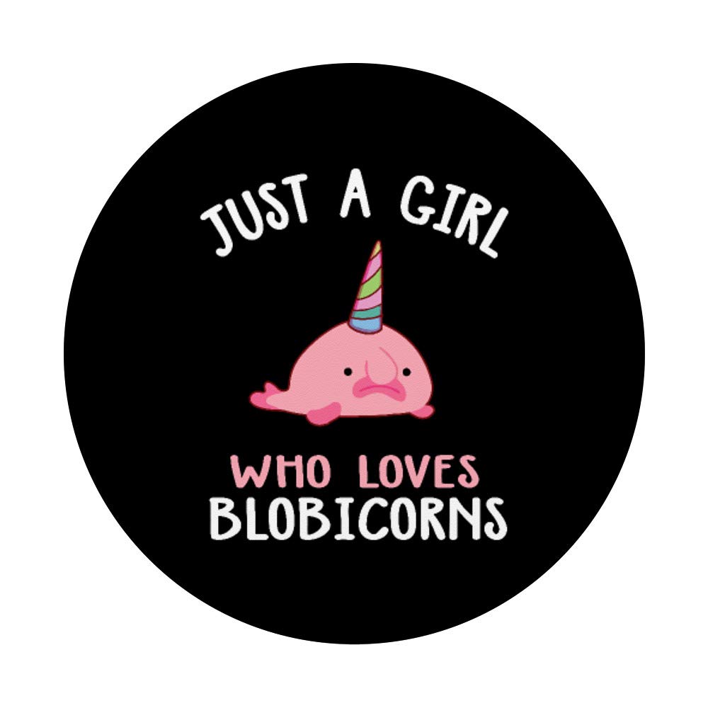 Blobfish Phone Grip for Girls - Blobicorn PopSockets Swappable PopGrip for iPhone, Samsung & Tablets | Cute Phone Accessory for School, Work & Travel