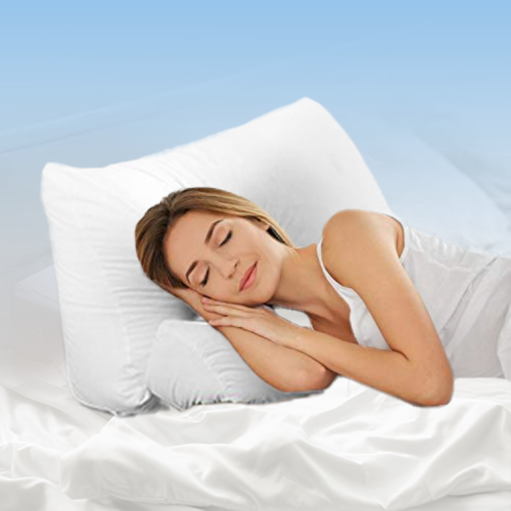 AdjustAPedic Memory Foam Pillow for Neck Pain Relief - Orthopedic Contour Support for Side, Back & Stomach Sleepers - Perfect for Home, Office & Travel Use
