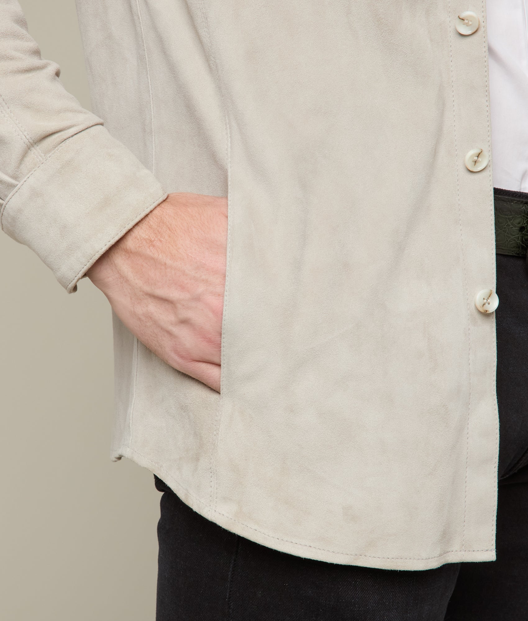Stylish Grey Suede Overshirt for Men & Women | Comfortable & Trendy Layering Piece for Fall & Winter | Perfect for Casual Outings, Office Wear & Date Nights