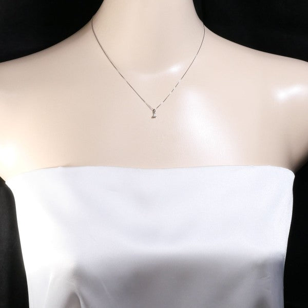 18K White Gold Diamond Necklace for Women - Elegant Pendant Jewelry Gift for Anniversary, Wedding & Special Occasions