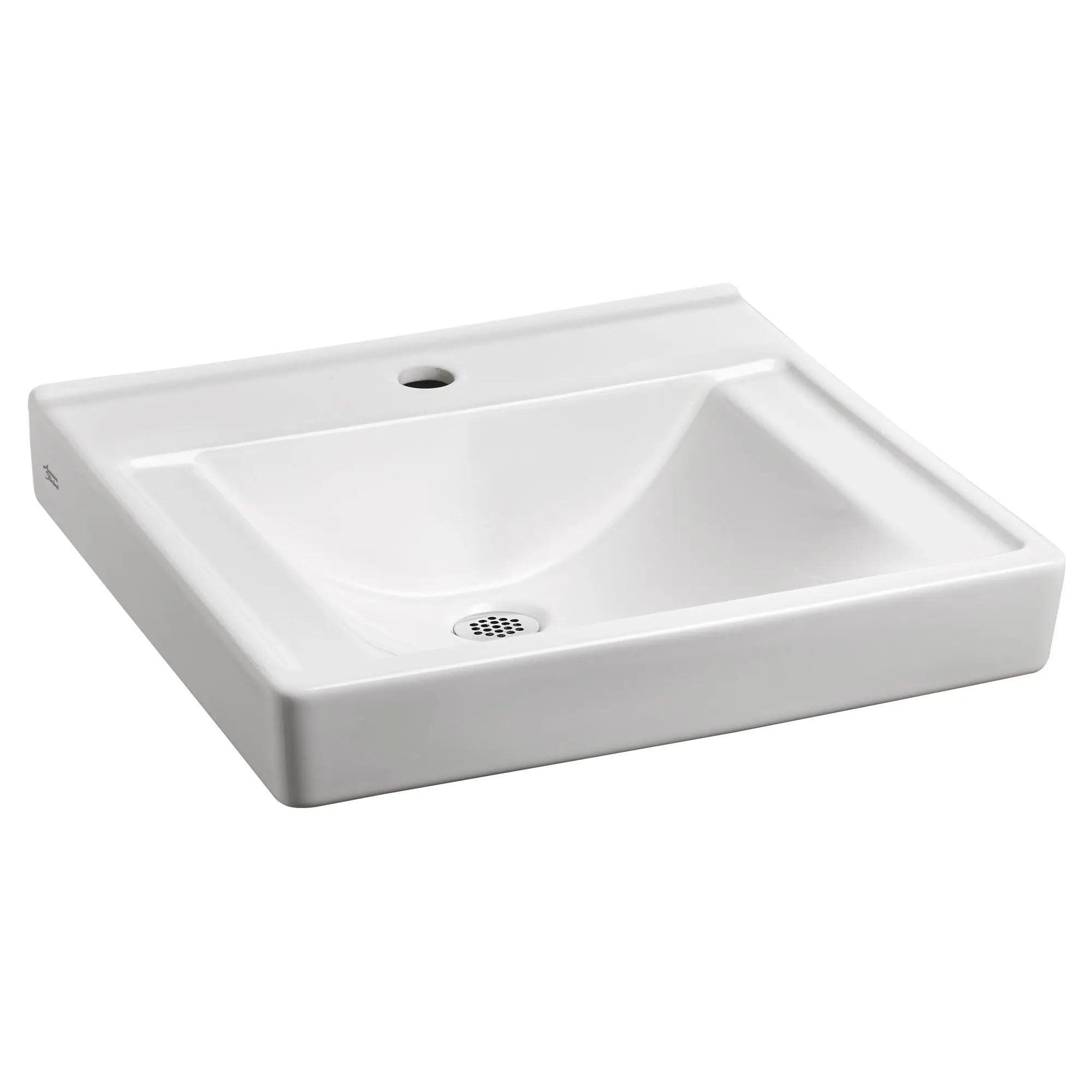 Decorum® Wall Mount EverClean® Sink Without Overflow - Center Hole Only - Perfect for Small Bathrooms & Powder Rooms