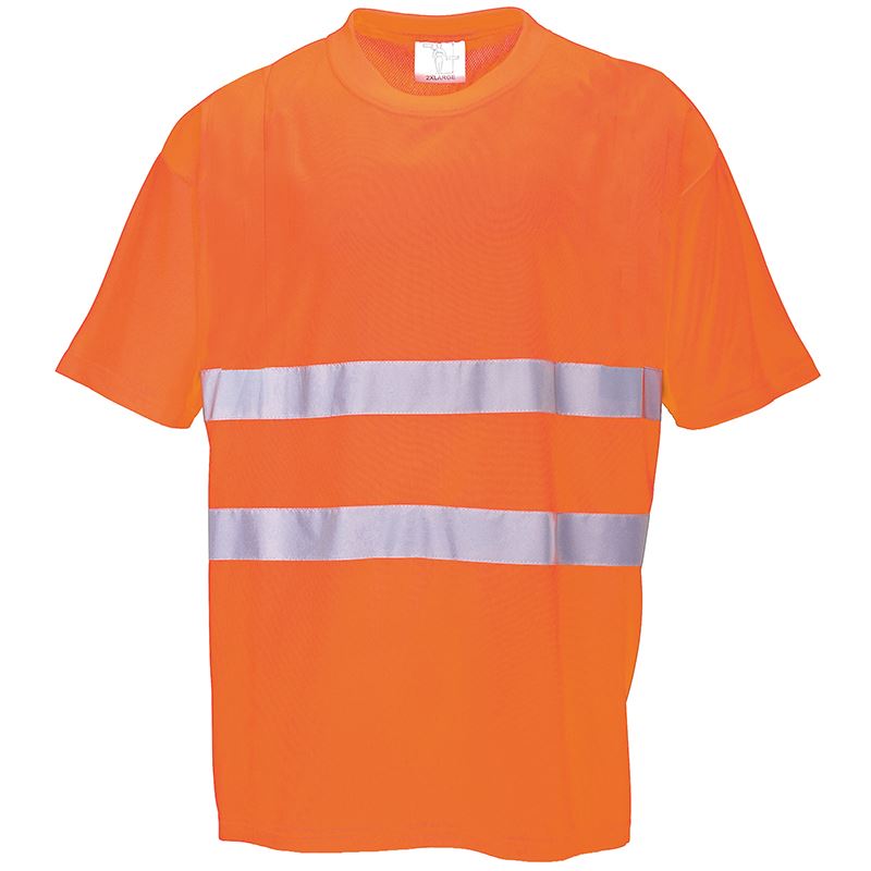 Portwest PW090 Men's 100% Cotton Comfort T-Shirt - Soft Breathable Casual Tee for Everyday Wear, Work & Outdoor Activities