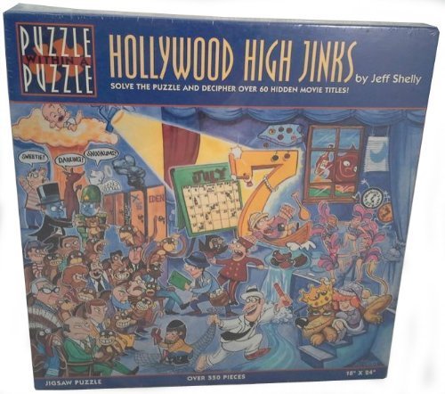 Jeff Shelly Hollywood High Jinks Puzzle - 550+ Piece Challenging Jigsaw Puzzle for Adults & Teens | Perfect for Family Game Night & Stress Relief