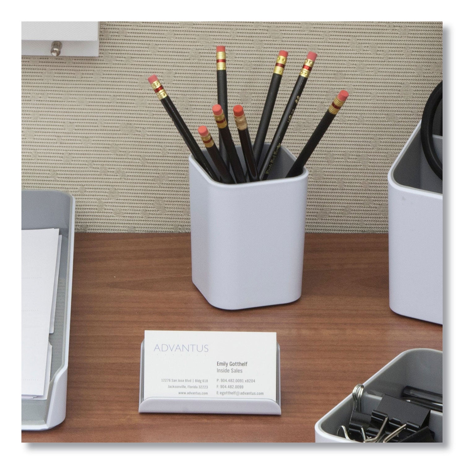 Advantus Fusion Letter Tray - 1 Section File Organizer for Letter Size Documents (12.63