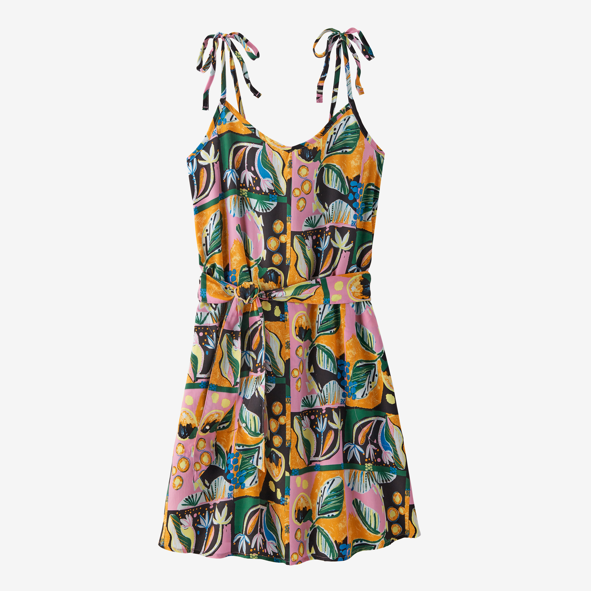 Women's Pataloha® Tie Dress - Stylish Floral Print Summer Dress for Casual Outings, Beach Vacations & Date Nights
