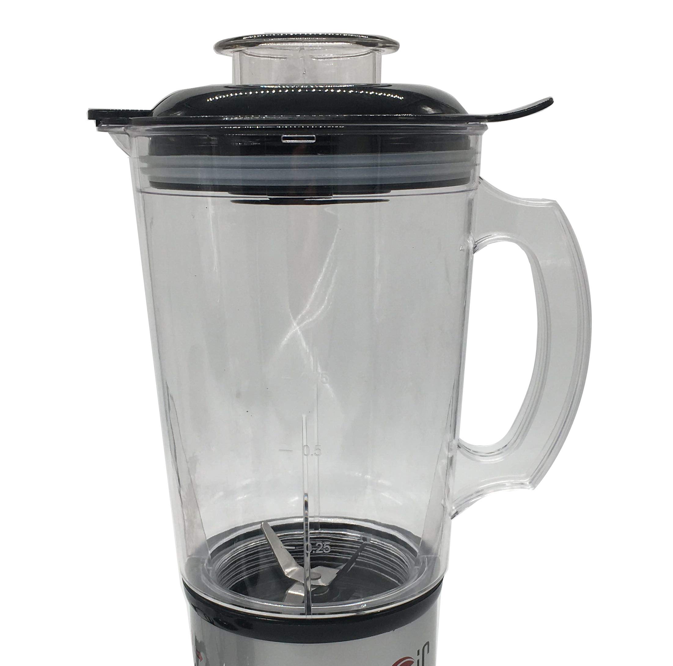 33 oz Replacement Cup with Ice Shaver Blade for Magic Bullet Blender (MBR-1701/MBR-1702/MBR-1101/MB-BX1770-02/MB1001/MBR-0301) - Perfect for Smoothies, Shaved Ice & Food Processing