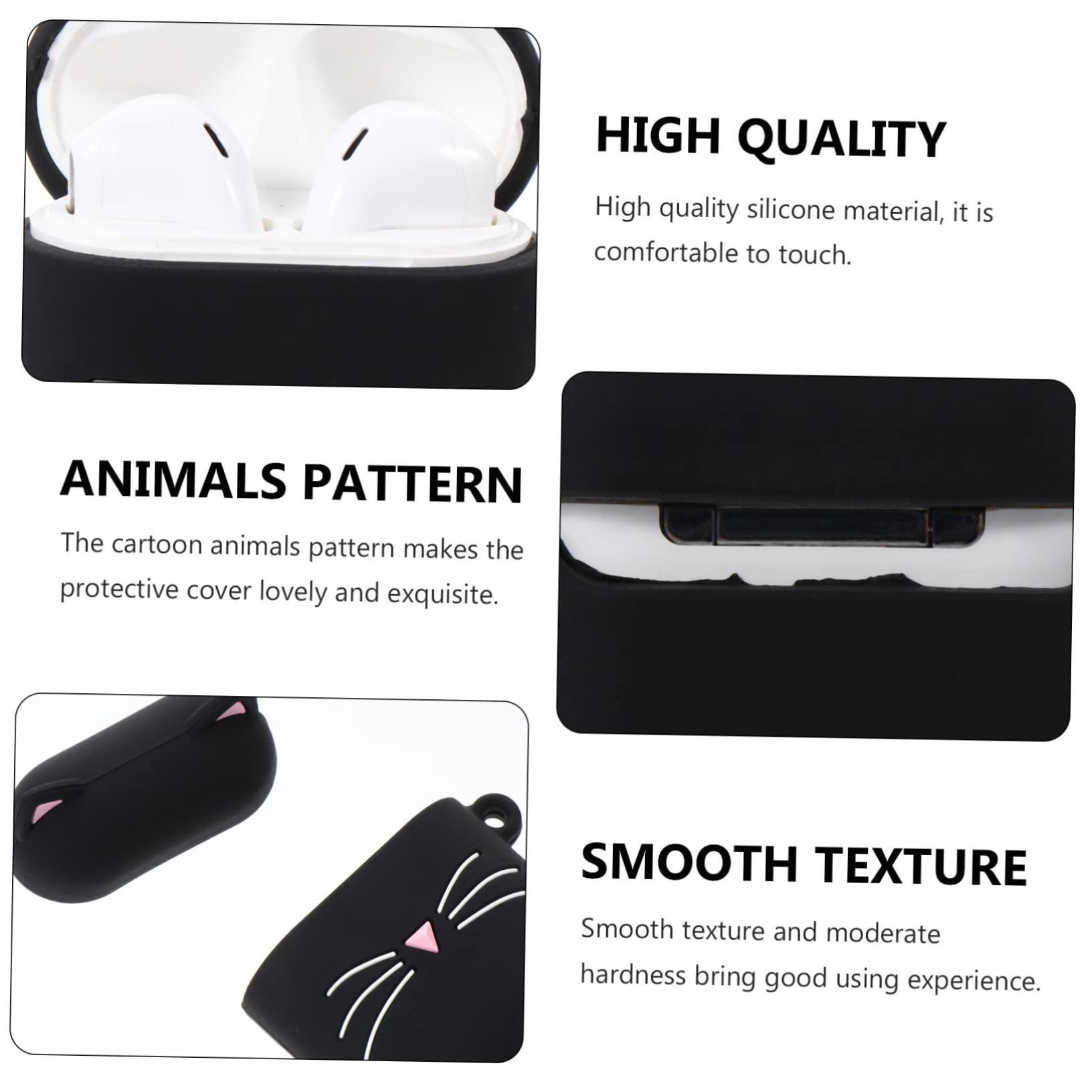 Gadpiparty 2 Pack Silicone Earphone Case - Protective Cover with Belt Hook for Wireless Earbuds, Headphones Organizer - Perfect for Travel, Gym, and Daily Use