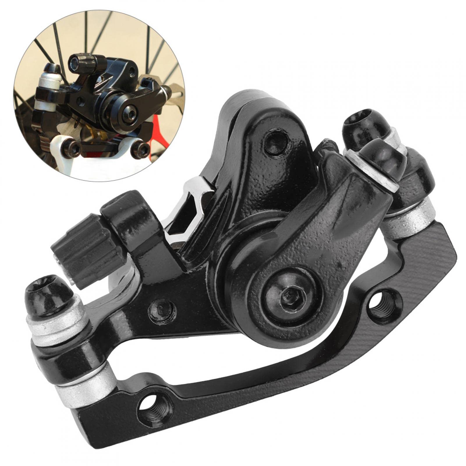 Universal Disc Brake Caliper Set - Front & Rear Mechanical Brakes for Electric Bicycles, Mountain Bikes & Cycling Modifications | Durable Braking System for Commuting, Off-Road Trails & Performance Upgrades