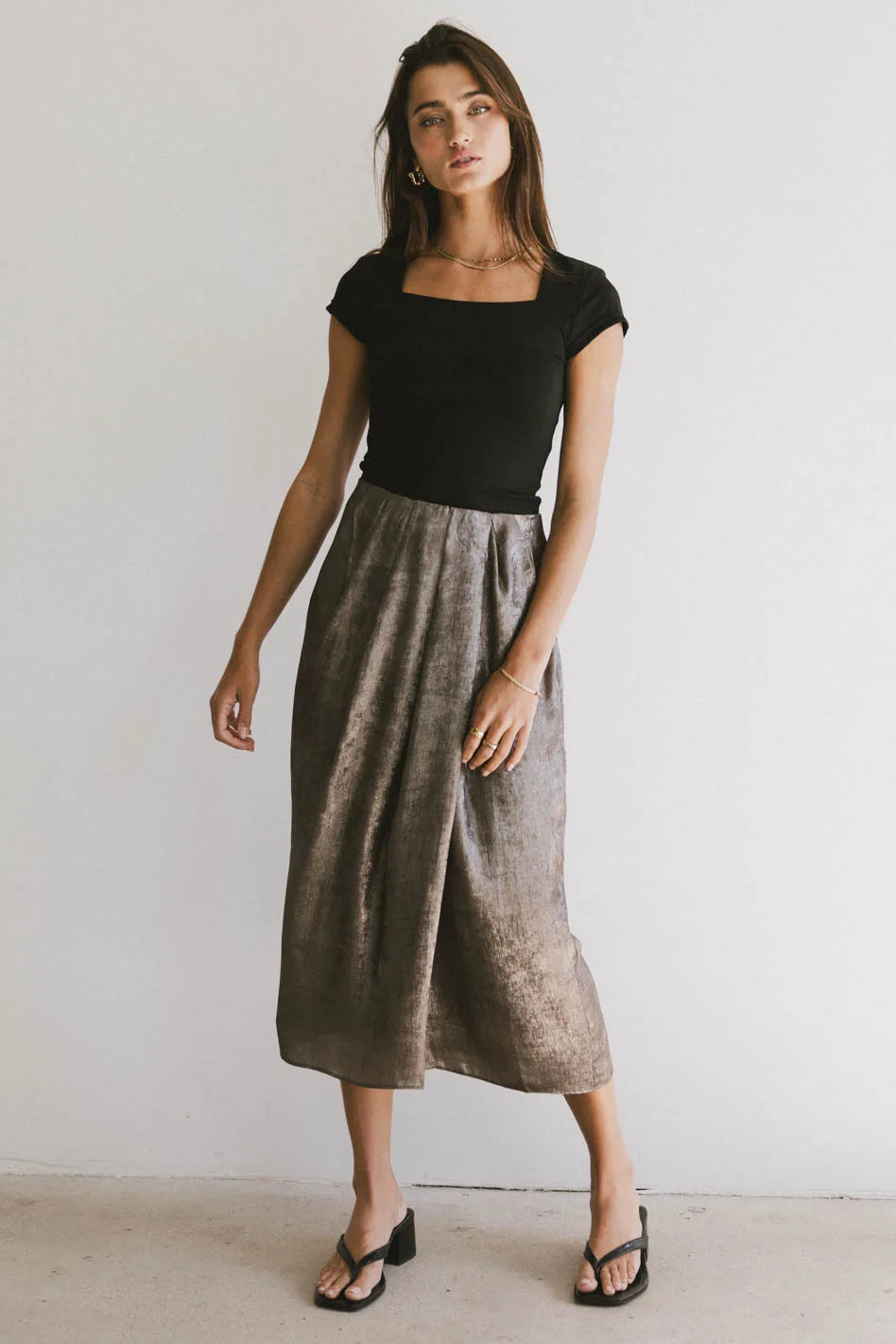 Isla Midi Skirt for Women - Flowy A-Line Summer Skirt | Beach Vacation, Date Night & Casual Outfit | FINAL SALE