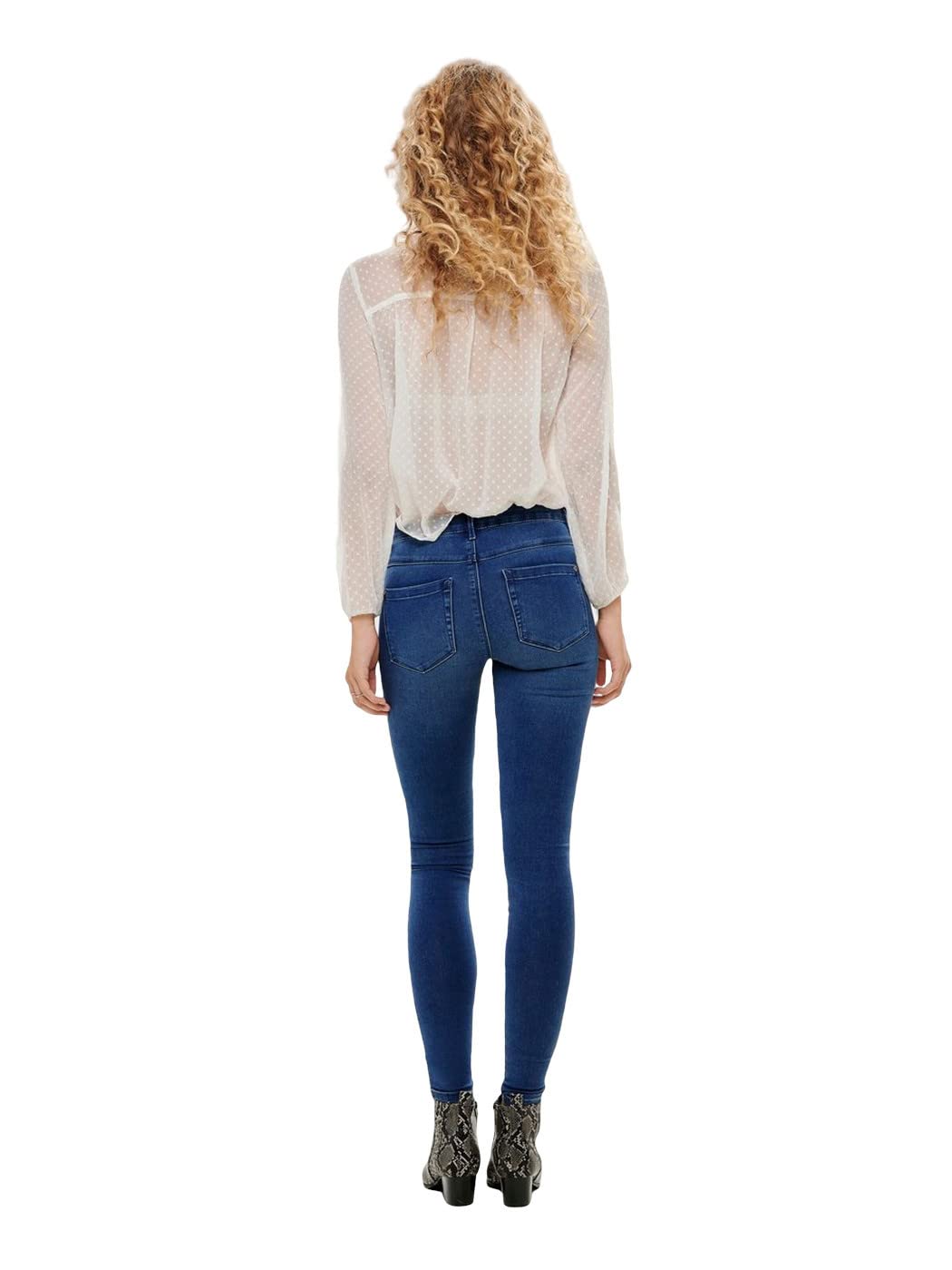Onlroyal Women's Skinny Fit Jeans - High Waist Stretch Denim Pants for Casual Wear & Everyday Comfort