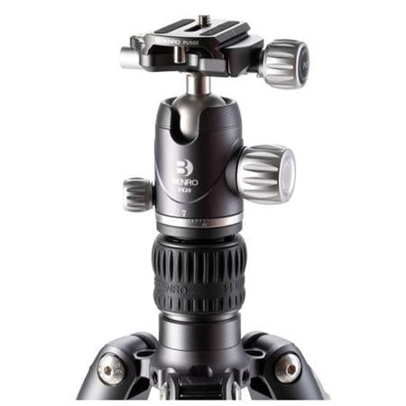 Benro Rhino Carbon Fiber One Series 4-Section Tripod & Monopod with VX20 Ballhead - Professional Camera Support for Travel, Photography & Videography