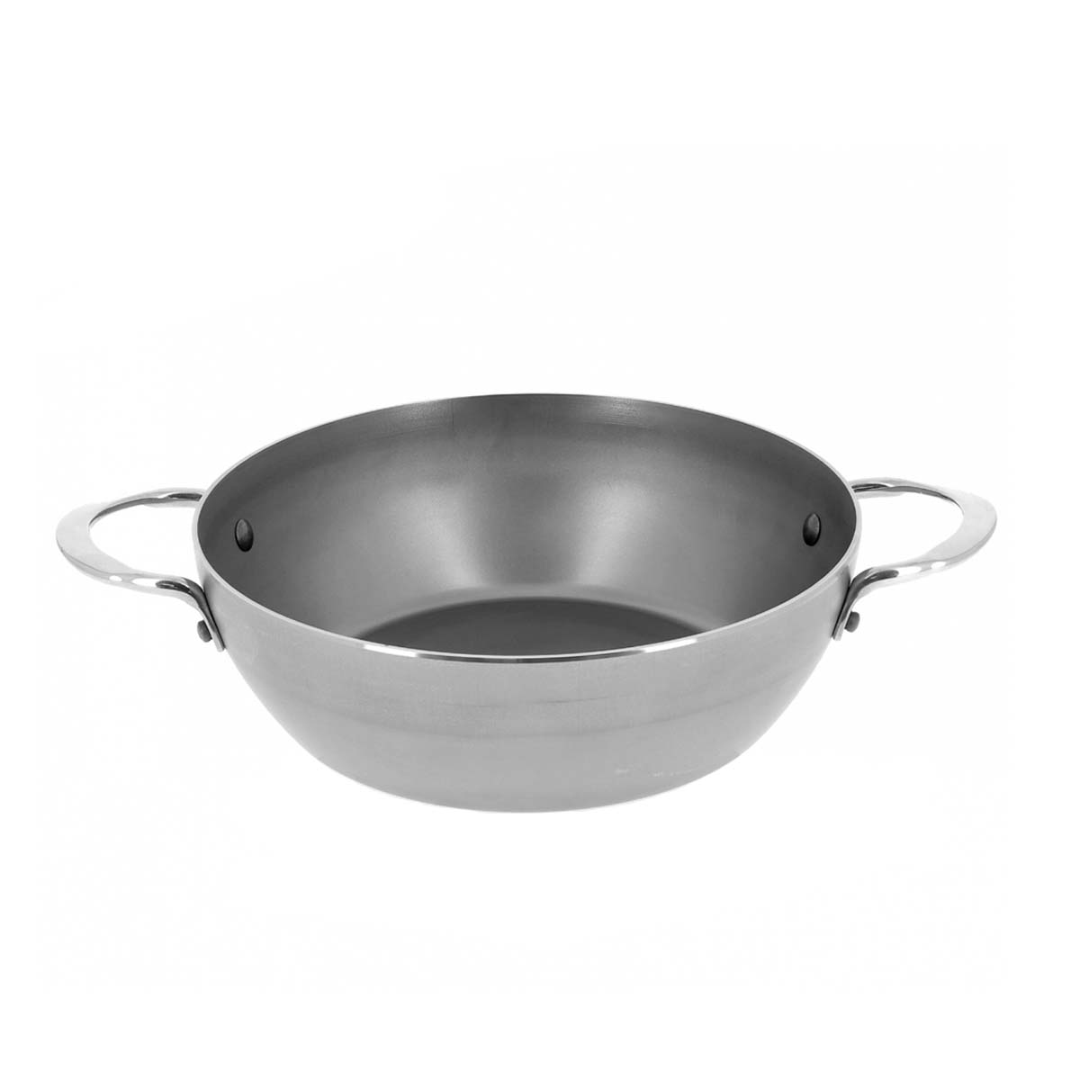 de Buyer Mineral B Seasoned Carbon Steel Deep Fry Pan with Double Handles, 32cm – Perfect for Searing, Frying & Stir-Frying in Home Kitchens & Professional Restaurants