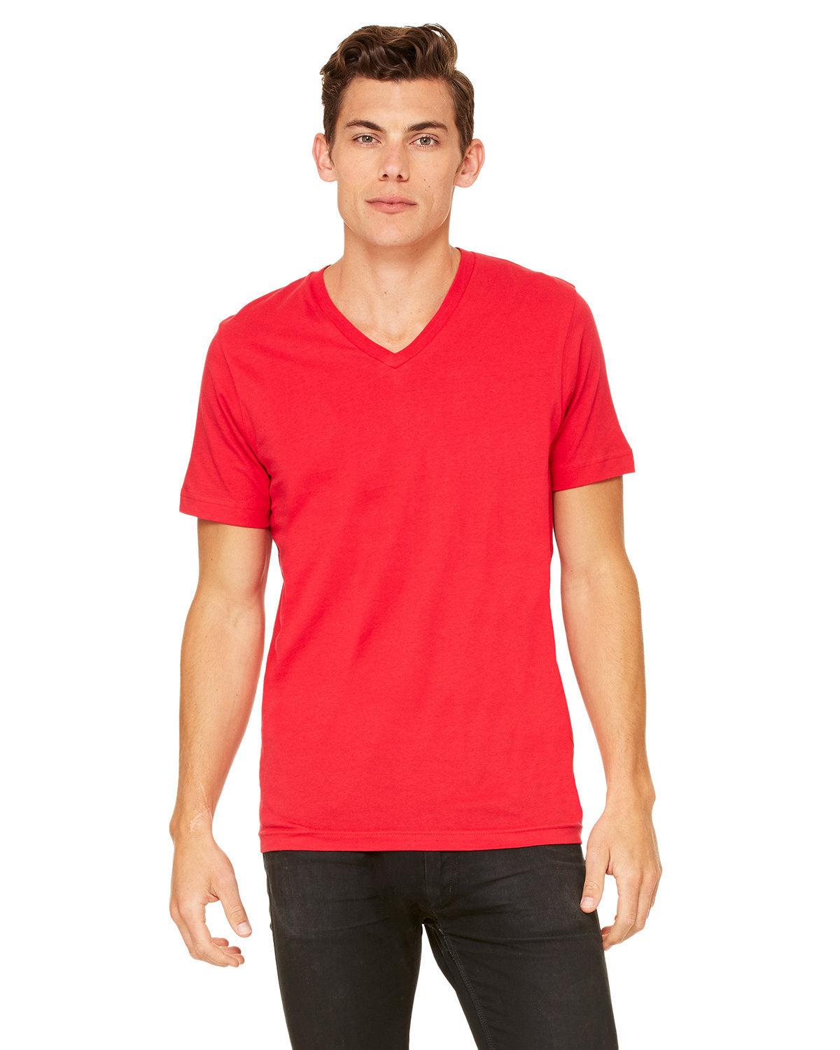 Bella + Canvas 3005 Unisex Jersey Short Sleeve V-Neck T-Shirt - Soft Cotton Tee for Men & Women - Perfect for Casual Wear, Screen Printing, and Everyday Comfort