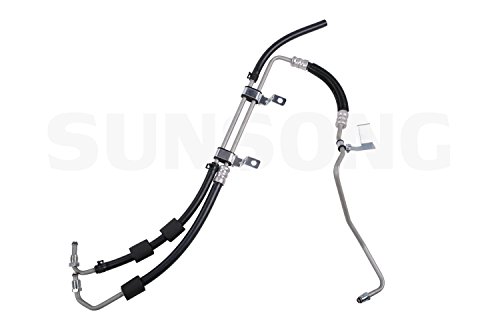 Sunsong 3403227 Power Steering Hose Assembly - High-Quality Replacement for Smooth Steering - Perfect for Chevy, GMC, Ford, Dodge Trucks & SUVs