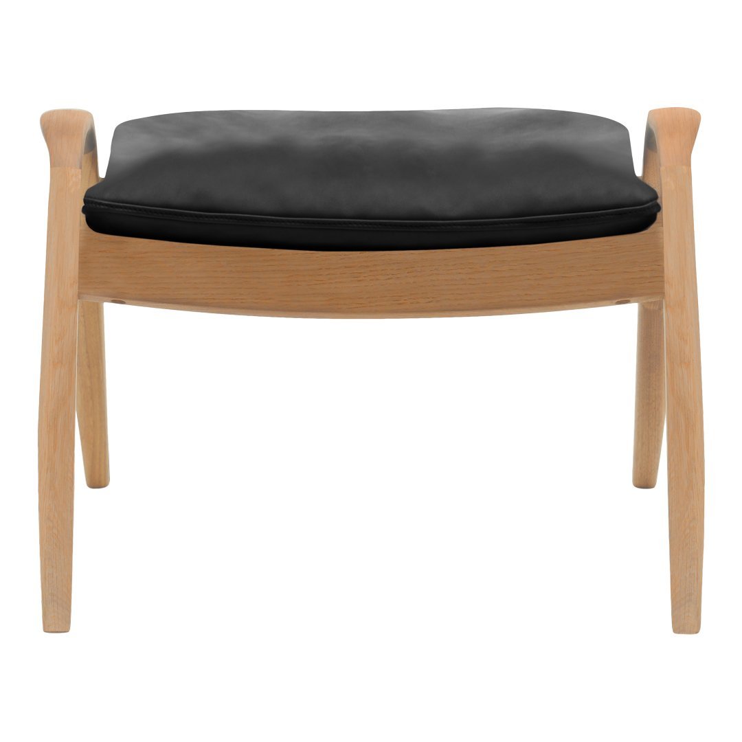 Premium FH430 Signature Footstool - Soft Upholstered Ottoman with Sturdy Wooden Legs, Perfect for Living Room, Bedroom & Office Comfort