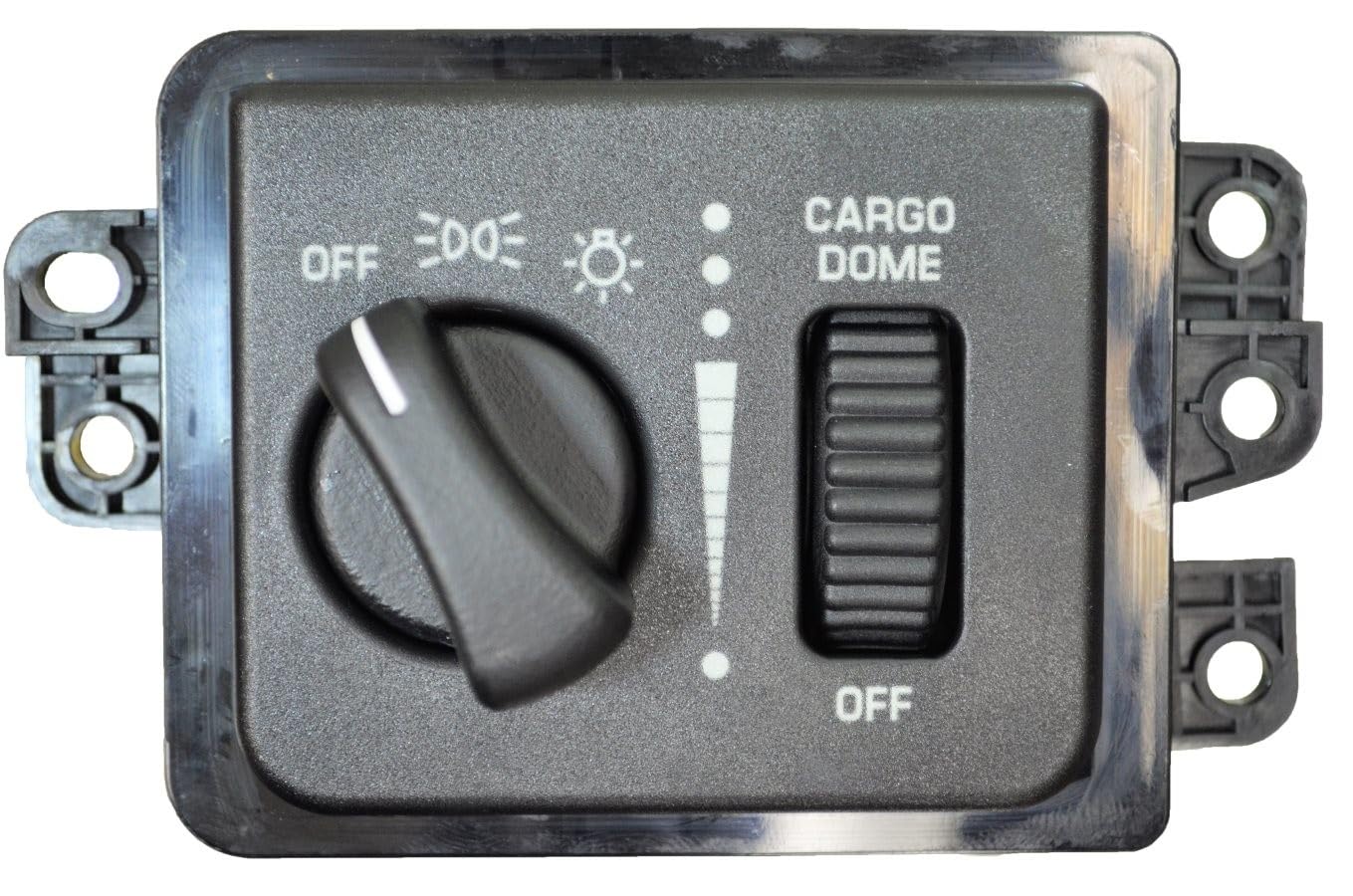 PT Auto Warehouse HLS-2902 Headlight Switch with Cargo Light - Compatible with Dodge Ram 1500 2500 3500 (Replaces 56045532AE AF AC AD) - Perfect for Night Driving & Off-Road Adventures
