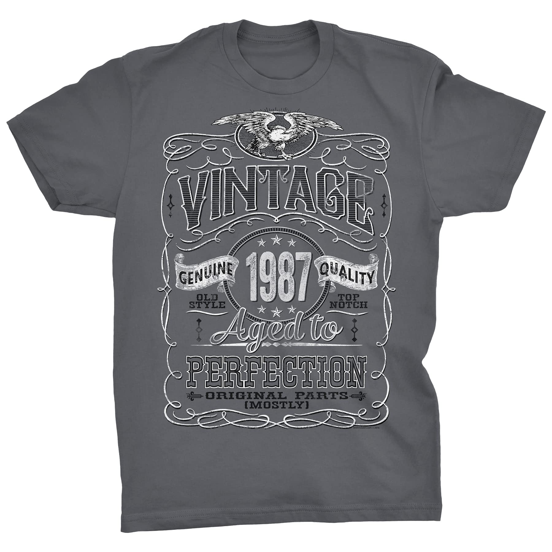 Vintage 1987 Aged to Perfection 38th Birthday T-Shirt for Men - Funny 38 Year Old Gift Idea - Perfect for Parties, Celebrations & Milestone Birthdays