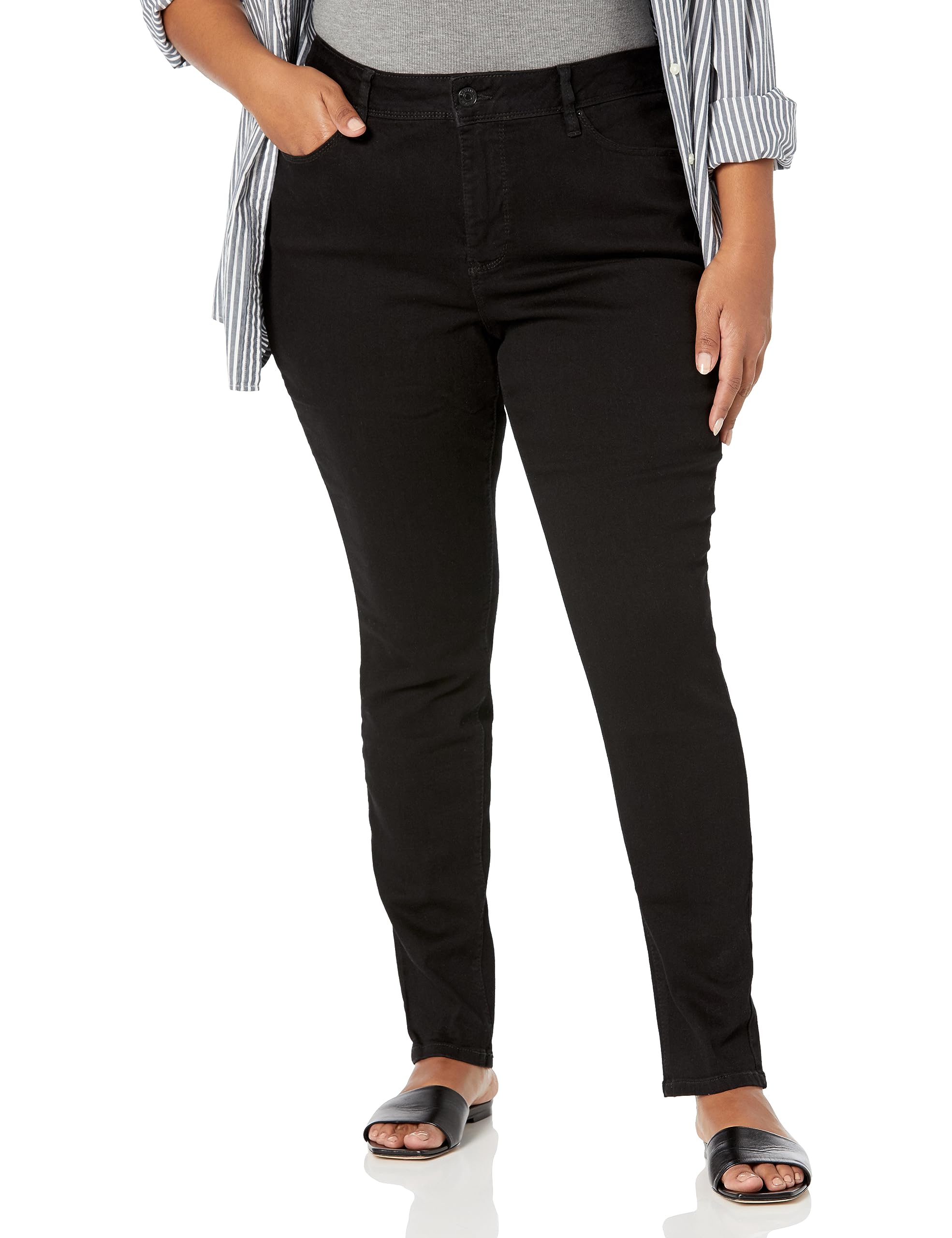 Royalty For Me Women's Plus Size High Rise Skinny Jeans - Stretch Denim Pants for Curvy Figures | Perfect for Work, Casual Outfits & Date Nights