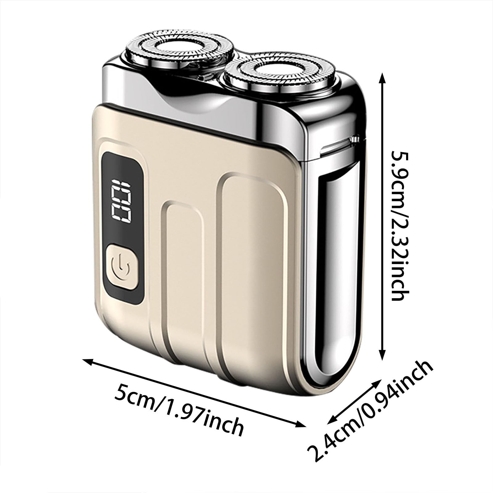 Mini Portable Electric Shaver for Men - USB Rechargeable Waterproof Travel Razor with Foil Technology - Perfect for Home, Car, Office & On-the-Go Grooming (Black)