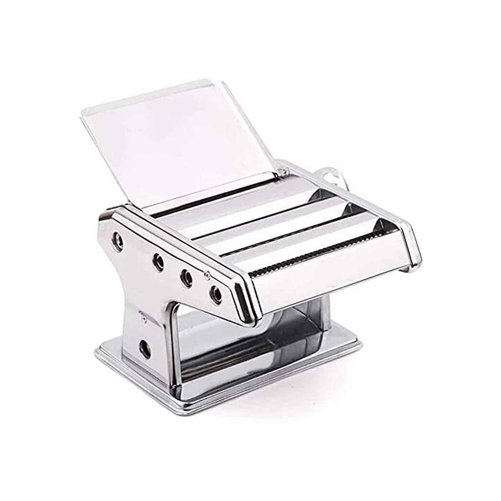 Stainless Steel Manual Noodle Maker Machine - 3-Blade Pasta Press Tool for Homemade Ramen, Dumplings & Pasta | Perfect for Italian, Asian Cuisine & Home Kitchen Use