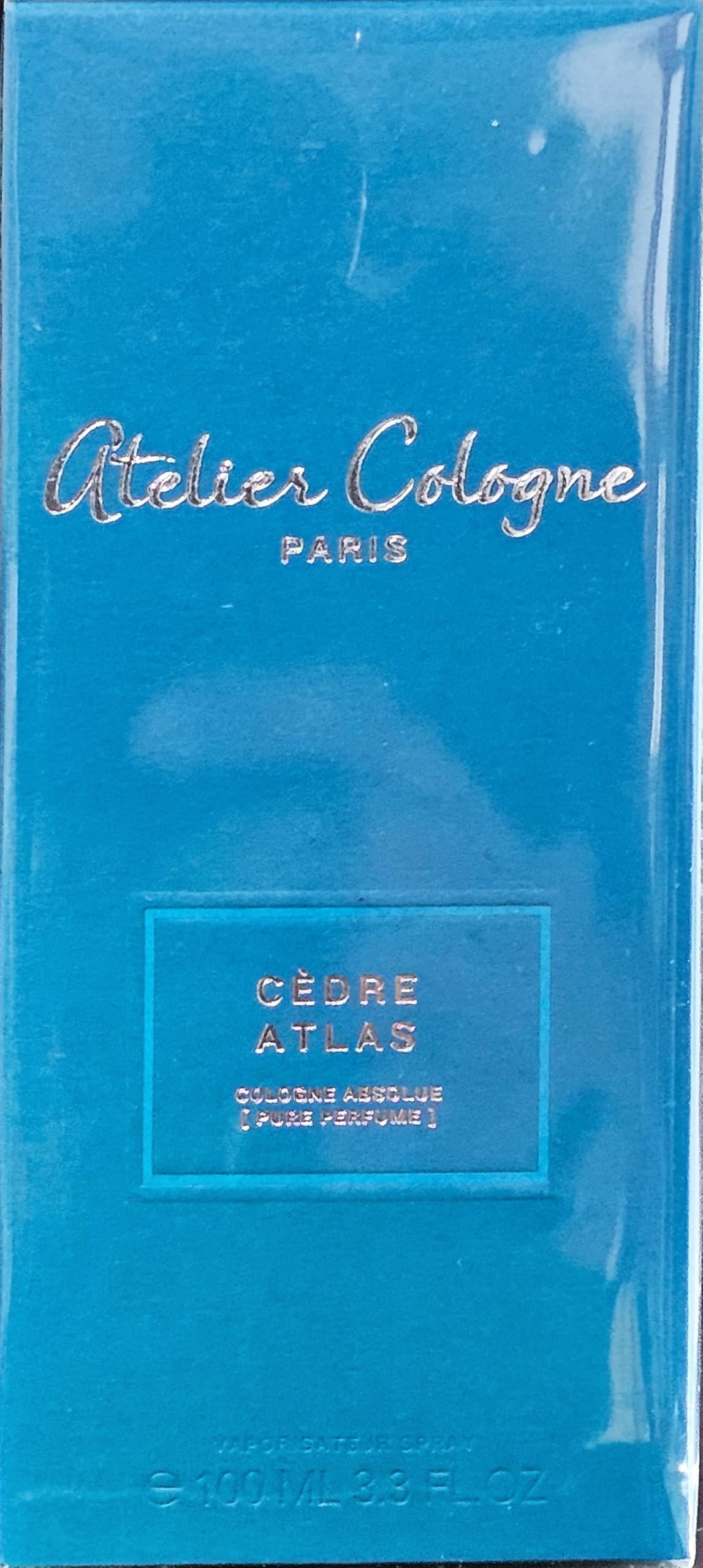 Atelier Cologne Collection Azur - Cèdre Atlas 3.3 oz/ 100 mL Pure Perfume Spray for Women & Men | Long-Lasting Luxury Cologne | Perfect for Date Night & Special Occasions