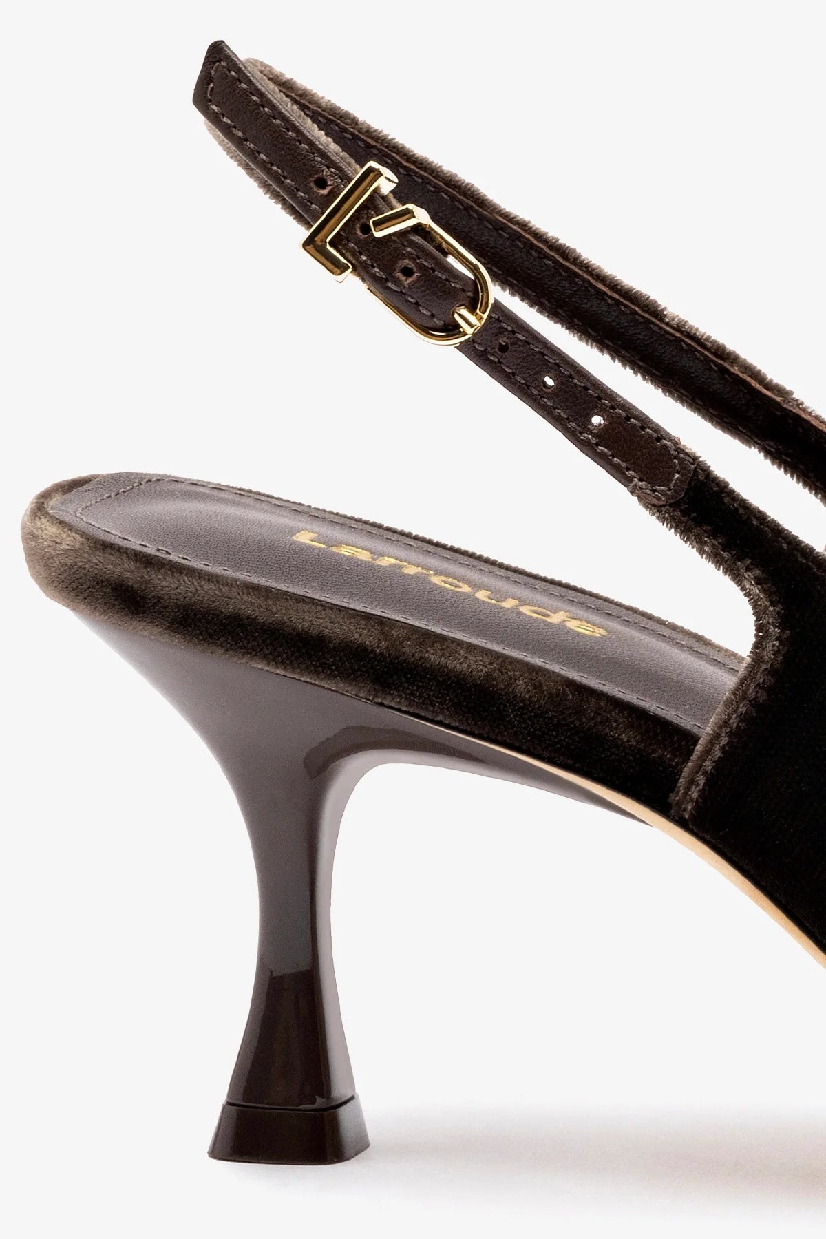 Ines Pump Women's High Heels in Expresso Velvet - Perfect for Office, Parties & Special Occasions