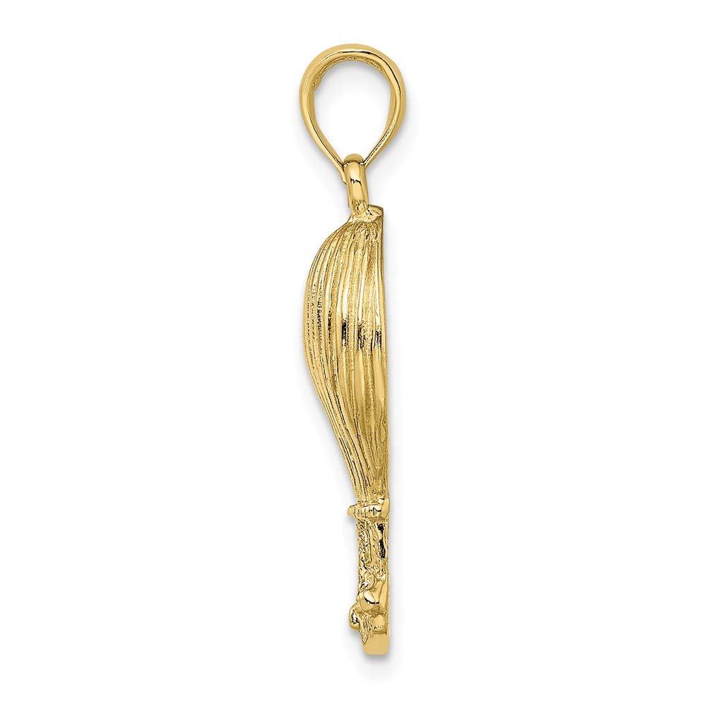 10K Yellow Gold Polished Hot Air Balloon Pendant Necklace - Elegant Jewelry Gift for Women, Birthday, Anniversary & Travel Lovers