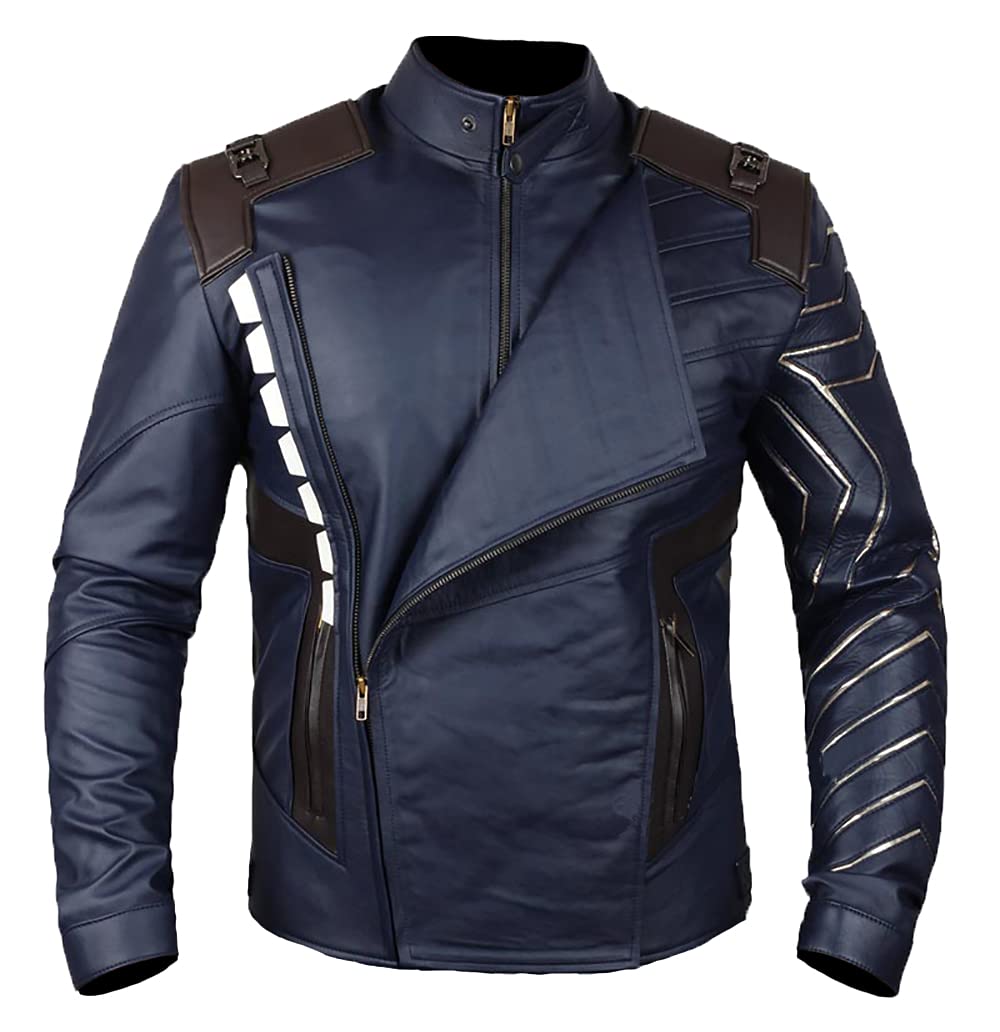 Sebastian Stan Bucky Barnes Faux Leather Biker Jacket for Men - Classic Party Wear, Halloween Cosplay, Movie Costume & Casual Outfit