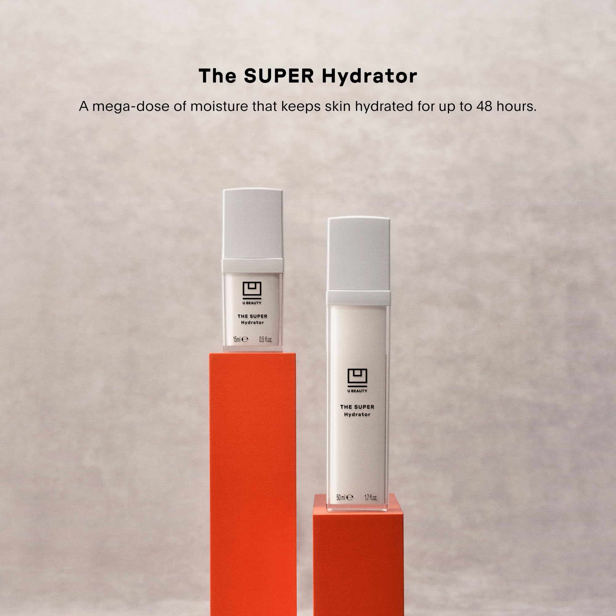 U Beauty The SUPER Hydrator Hyaluronic Acid Moisturizing Cream - Peptide & Grapeseed Oil Infused Face Moisturizer for Dry Skin - 48 Hour Hydration - Anti-Aging & Wrinkle Reduction - 1.7 fl oz - Perfect for Night Routine & Winter Skin Care