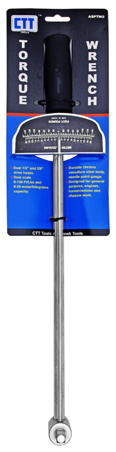 Cal Hawk Tools ASPTW2 2-Way Torque Wrench - Professional Dual-Direction Torque Wrench for Automotive, Bicycle & Motorcycle Maintenance | Perfect for DIY Repairs & Professional Mechanics