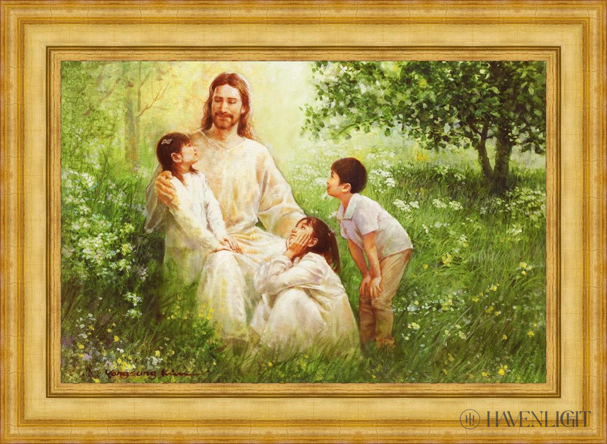 Come Unto Me By Yongsung Kim - Inspirational Christian Wall Art for Home & Church Decor - Perfect for Living Room, Bedroom, Office Prayer Space