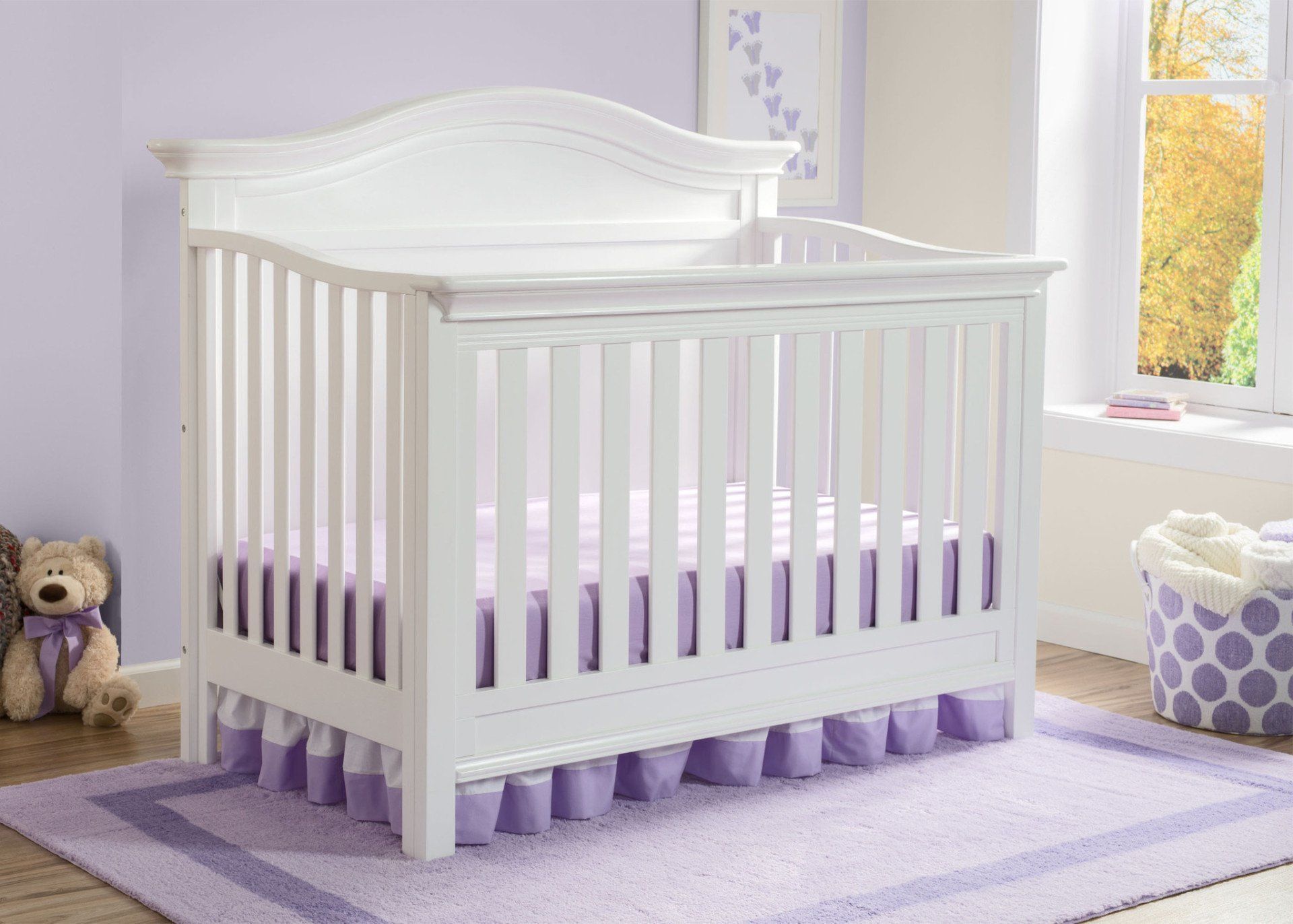 Bethpage 4-in-1 Convertible Baby Crib - Toddler Bed, Daybed & Full-Size Bed - Safe & Stylish Nursery Furniture for Boys & Girls - Perfect for Newborns to Teens Bedroom