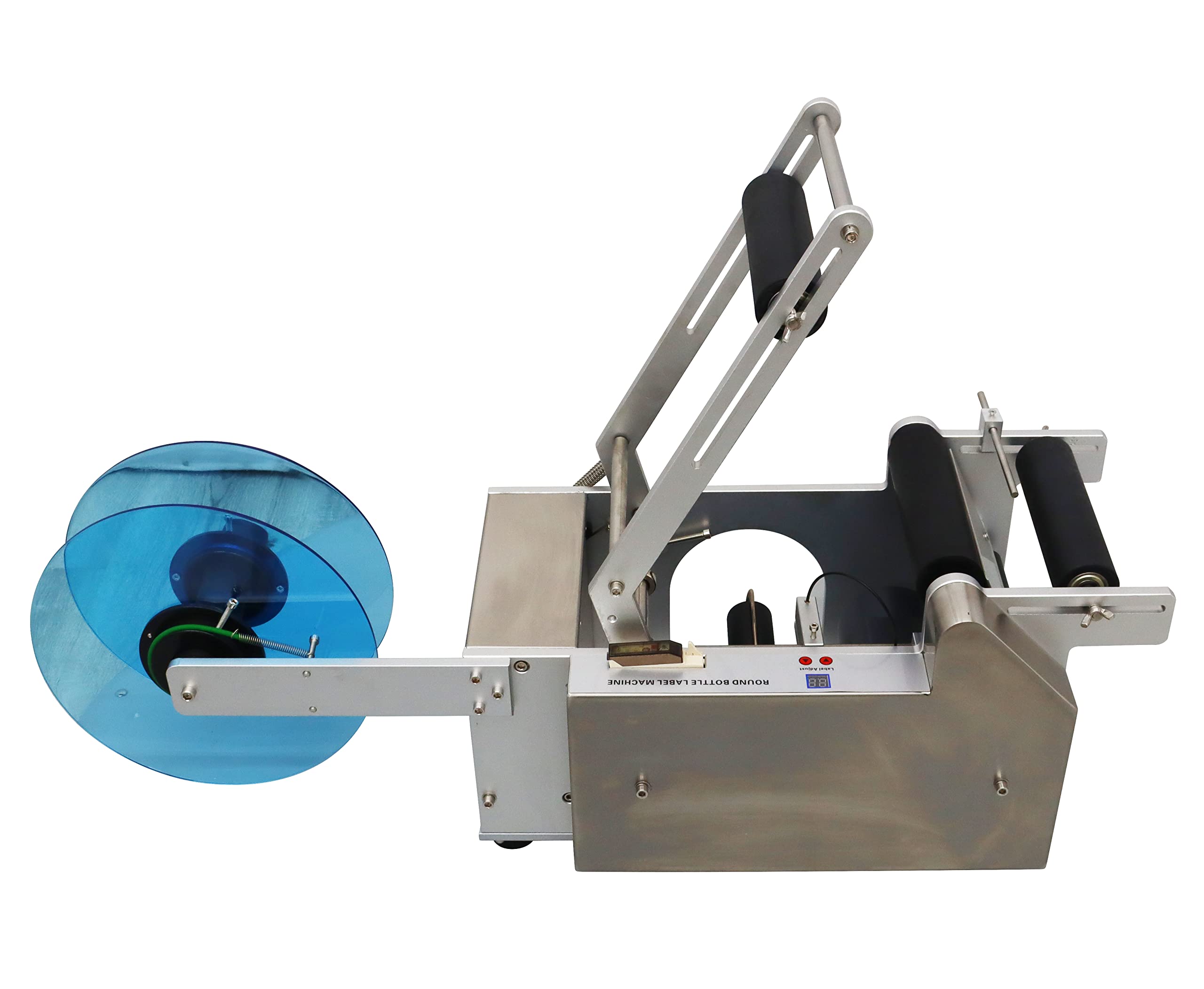 TechTongda Automatic Round Bottle Labeling Machine - High Speed Stick Mark Labeller for Plastic & Glass Bottles - Perfect for Cosmetic, Pharmaceutical and Food Packaging Industry