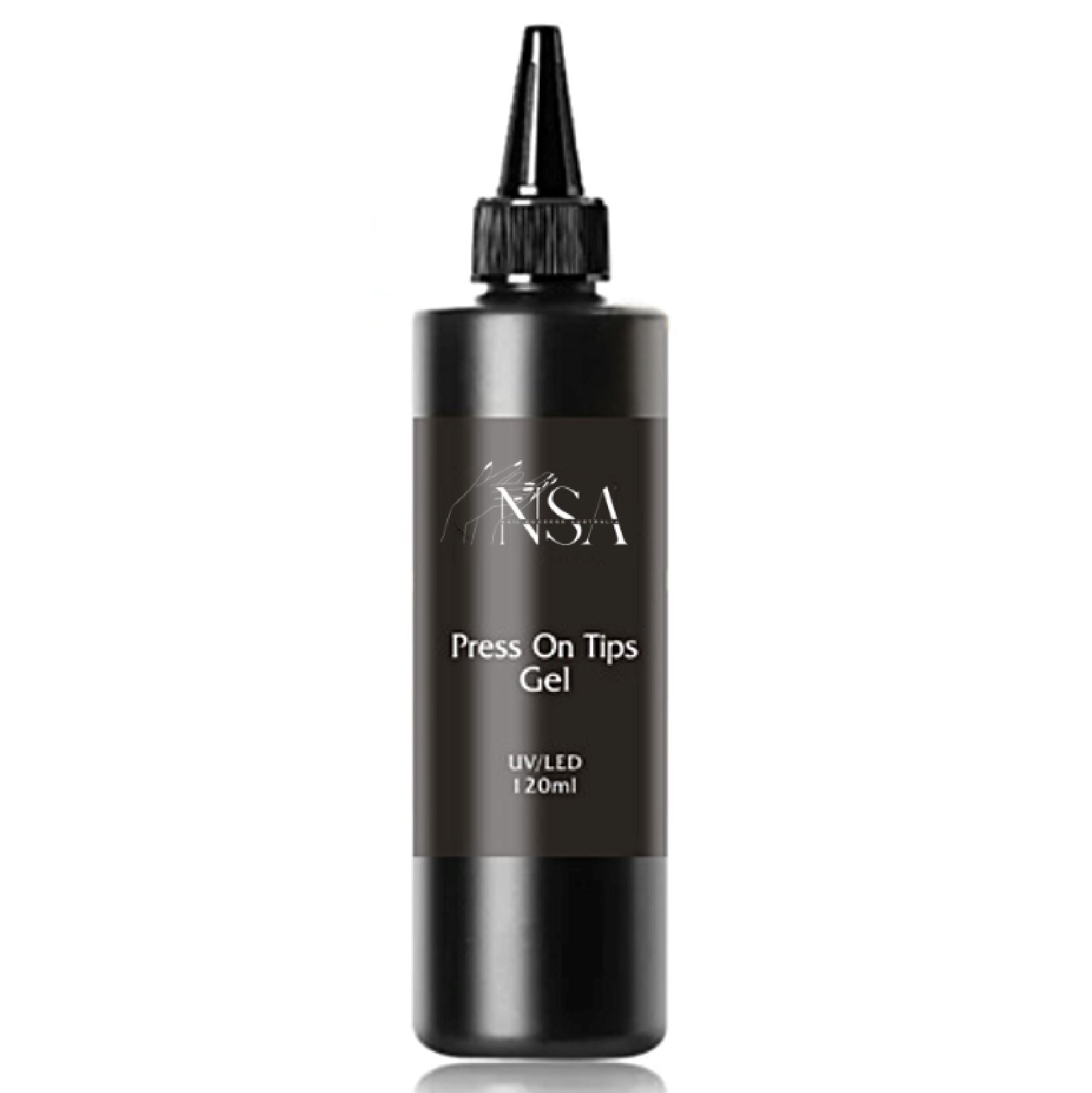 Press On Nail Tips Gel Refill - 120ml Bottle for DIY Manicures & Nail Art at Home