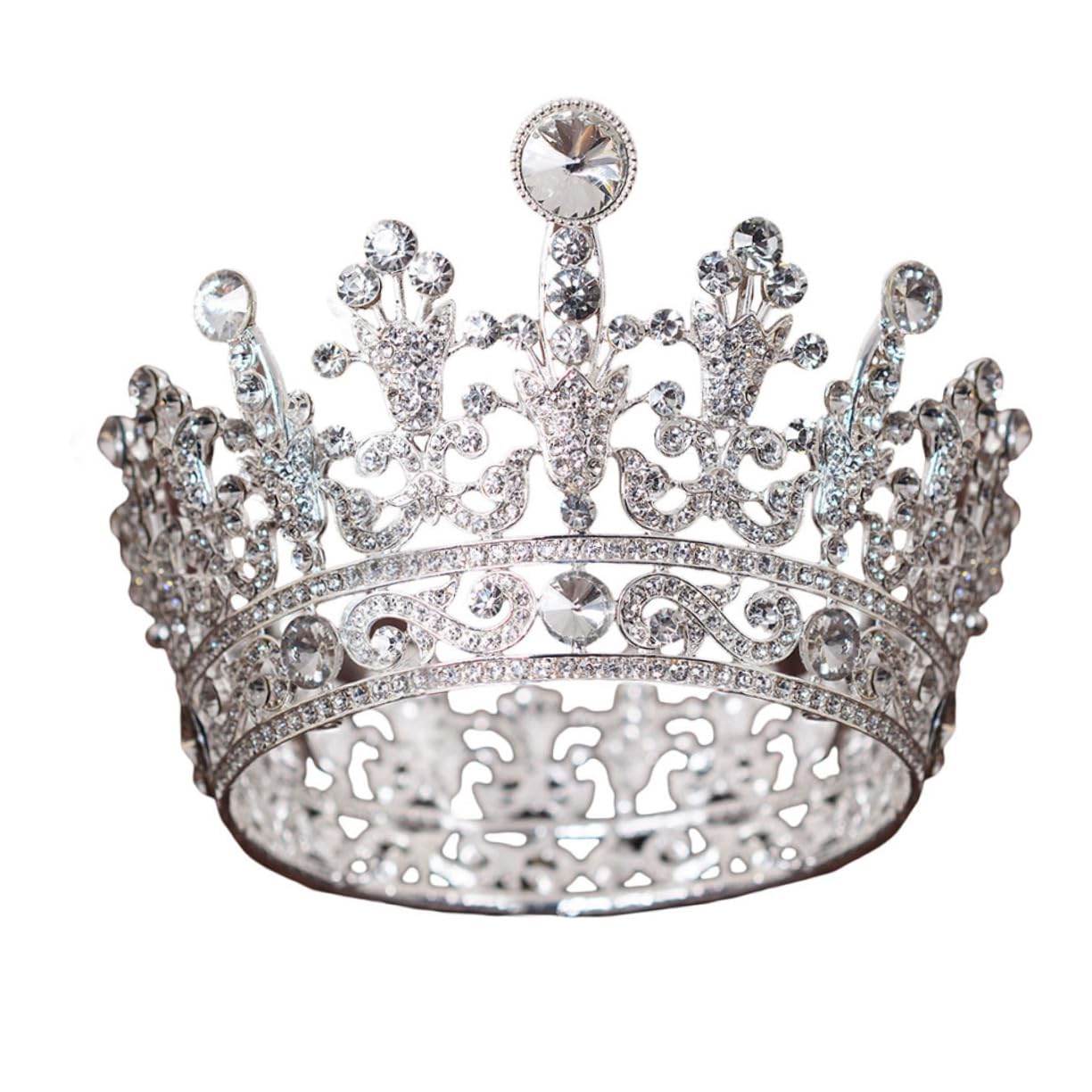 Sparkling Rhinestone Bridal Tiara Crown for Women - Elegant Wedding Headpiece with Crystals - Perfect for Brides, Prom, Pageants & Special Occasions - Ideal for Weddings, Formal Events, and Photo Shoots