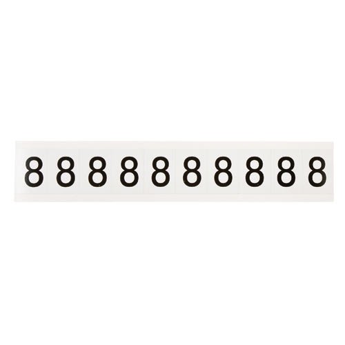 Brady 9713-8 & 97046 97 Series Indoor/Outdoor Number and Letter Cards - 50 Pack for Warehouse, Office, and Industrial Labeling