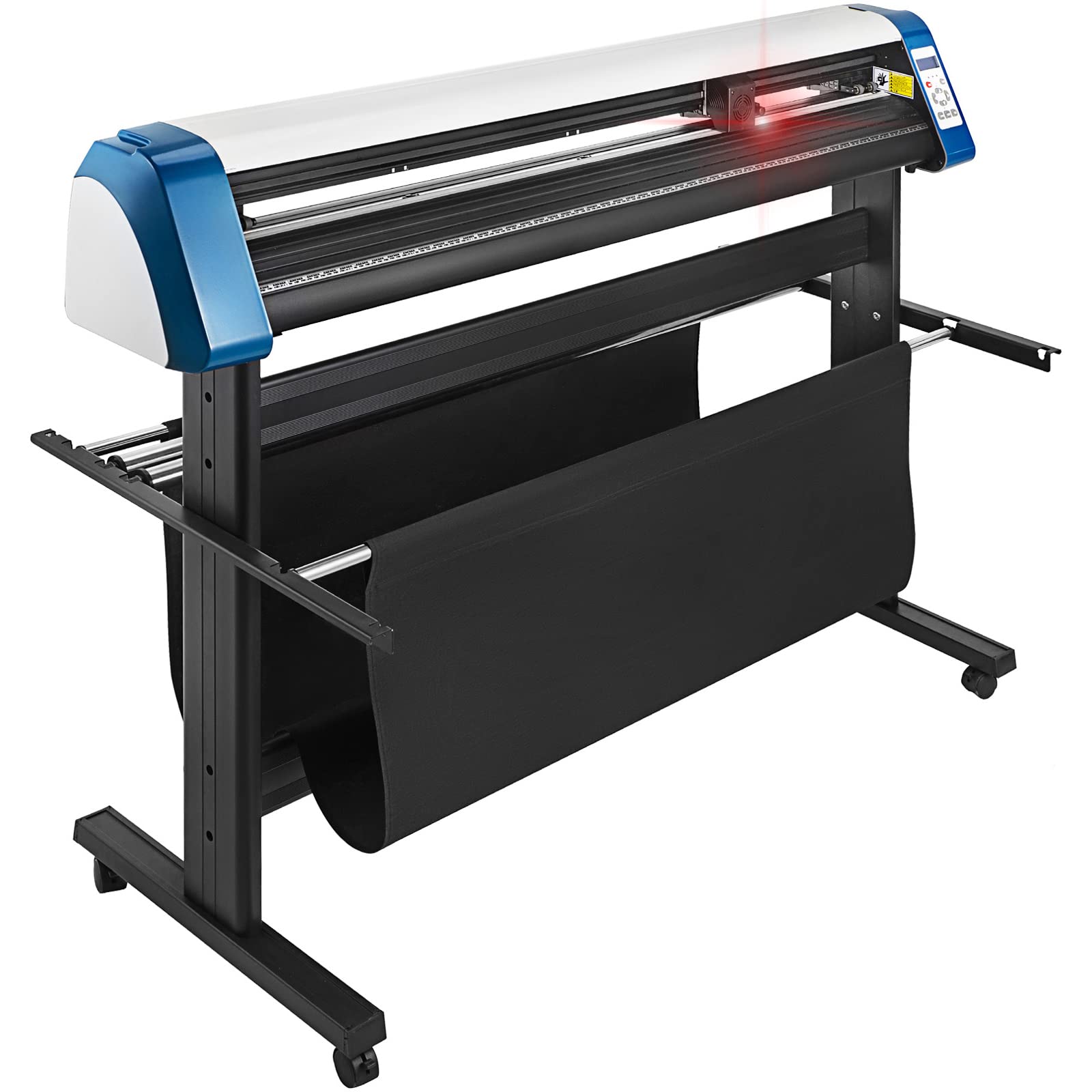 VEVOR 53 Inch Semi-Automatic Vinyl Cutter Machine with Floor Stand - DIY Sign Making, Decal Cutting for Home & Business Use - Includes Signmaster Software for Professional Results - Perfect for T-Shirt Designs, Window Decals & Vehicle Wraps