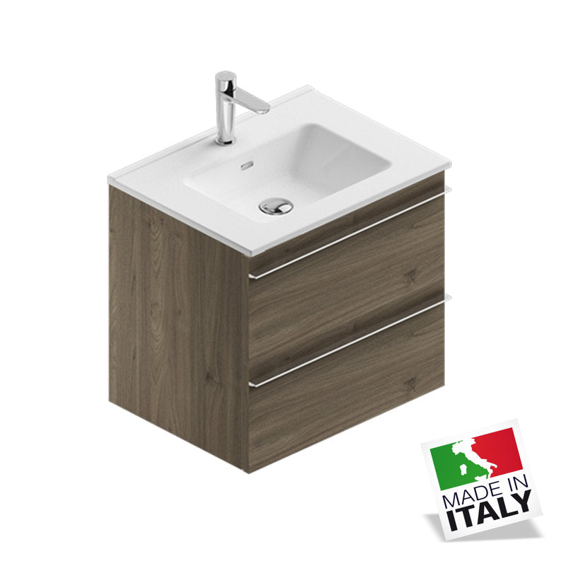 Berloni Modern Bathroom Vanity Cabinet with Sink - Elegant Storage Solution for Small Spaces, Perfect for Home Renovation & Bathroom Remodeling
