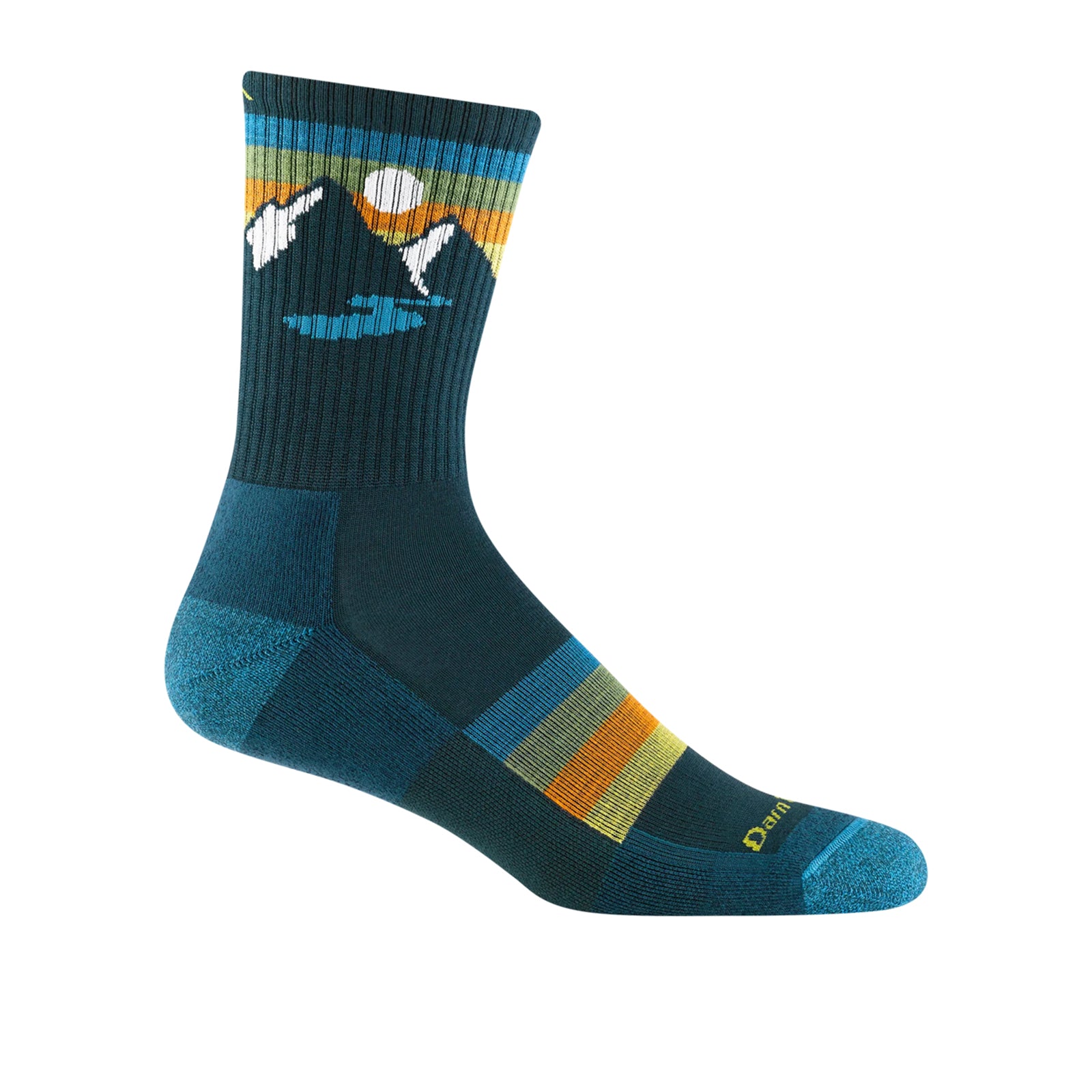 Darn Tough Sunset Ridge Lightweight Micro Crew Cushion Socks for Men - Hiking, Running & Outdoor Activities - Moisture-Wicking & Breathable Comfort Socks