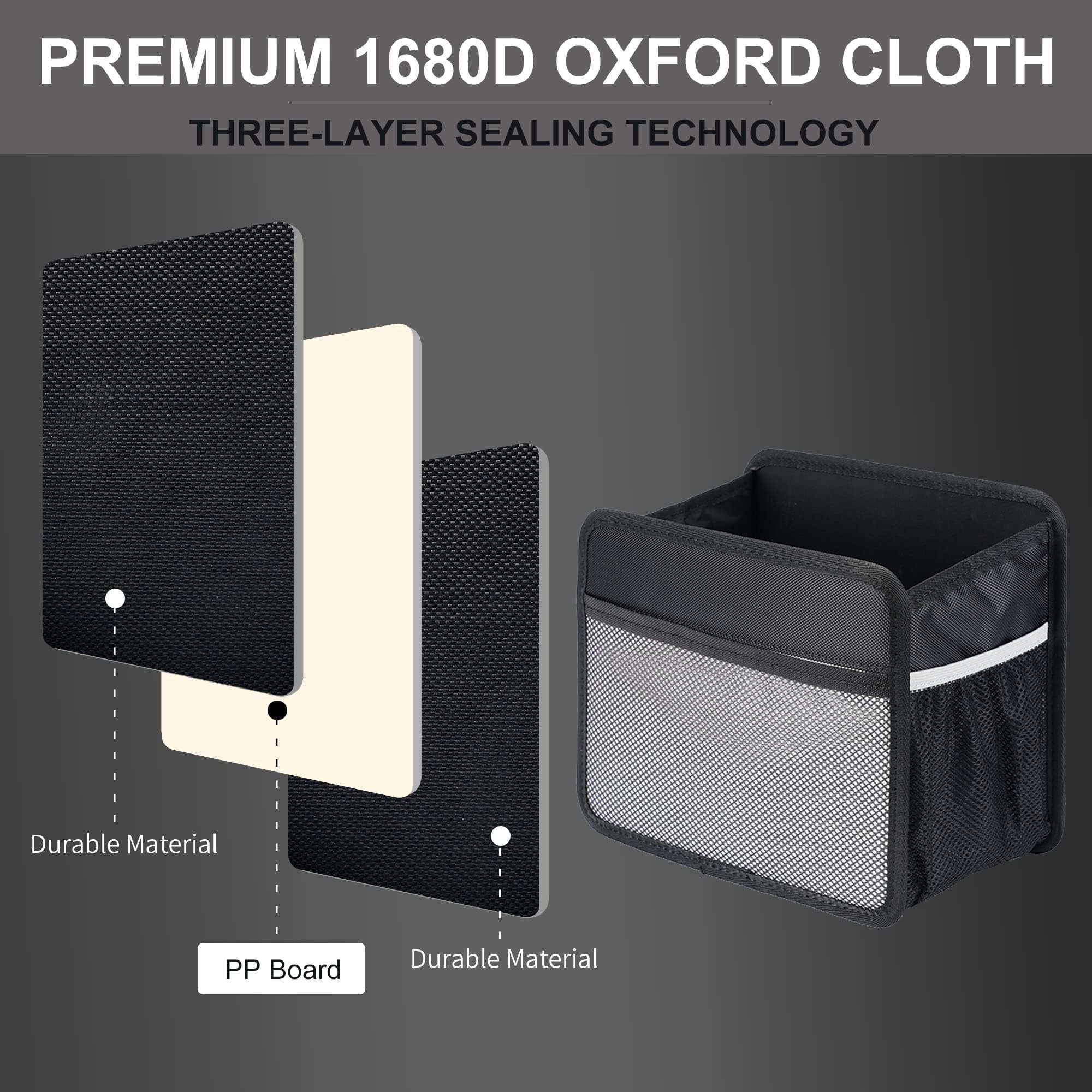 Premium 1680D Oxford Cloth Car Back Seat Organizer - Universal Hanging Storage Bag for Kids & Adults | Collapsible Car Organizer for Toys, Snacks & Travel Essentials | Perfect for Road Trips, Family Vacations & Daily Commutes