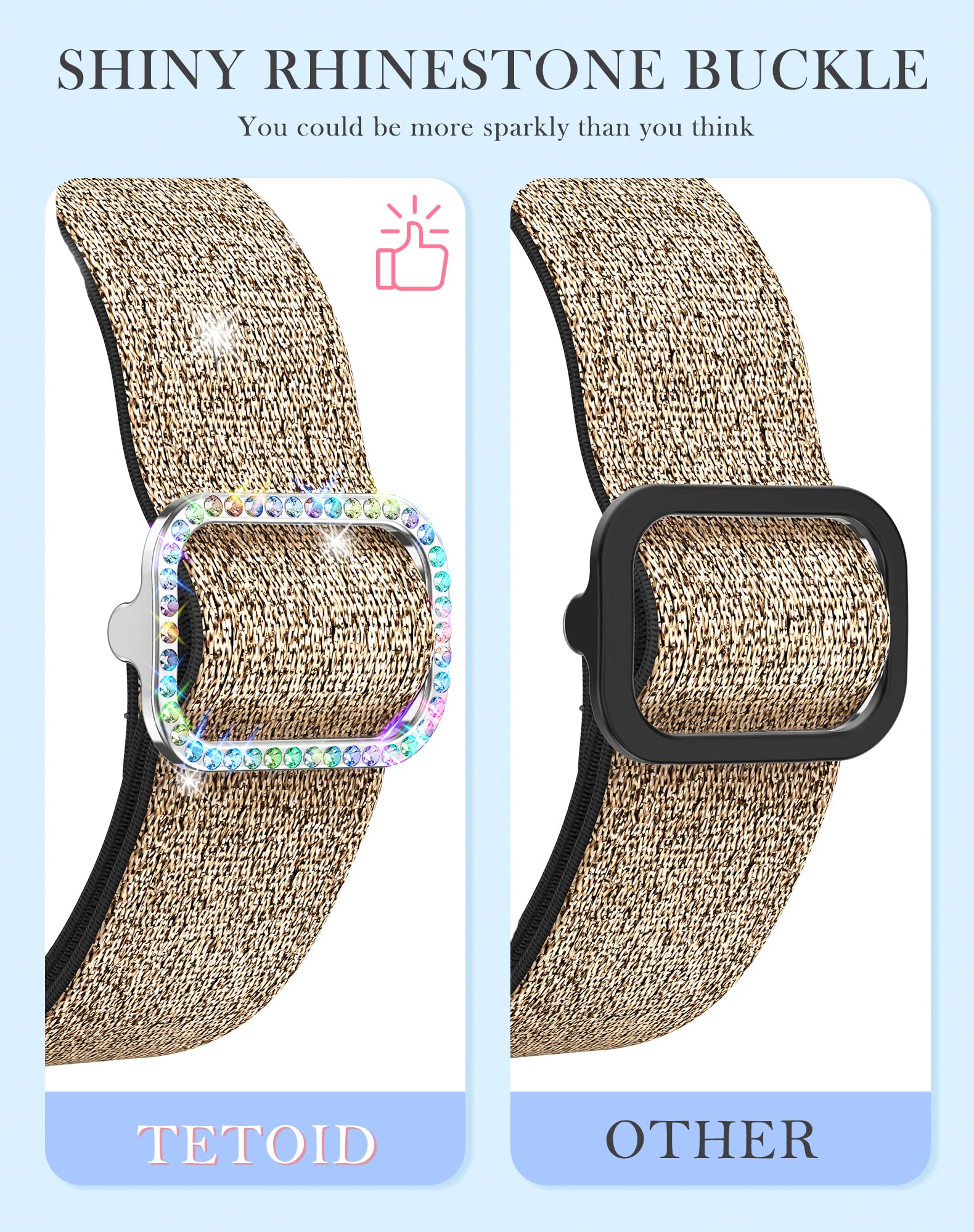 LETOID Stretchy Nylon Apple Watch Bands for Women - Elastic Solo Loop Wristband Compatible with iWatch Series 10/9/8/7/6/5/4/3/2/1/SE/Ultra (38mm 40mm 41mm 42mm 44mm 45mm 46mm 49mm) - Perfect for Workouts, Running & Everyday Wear
