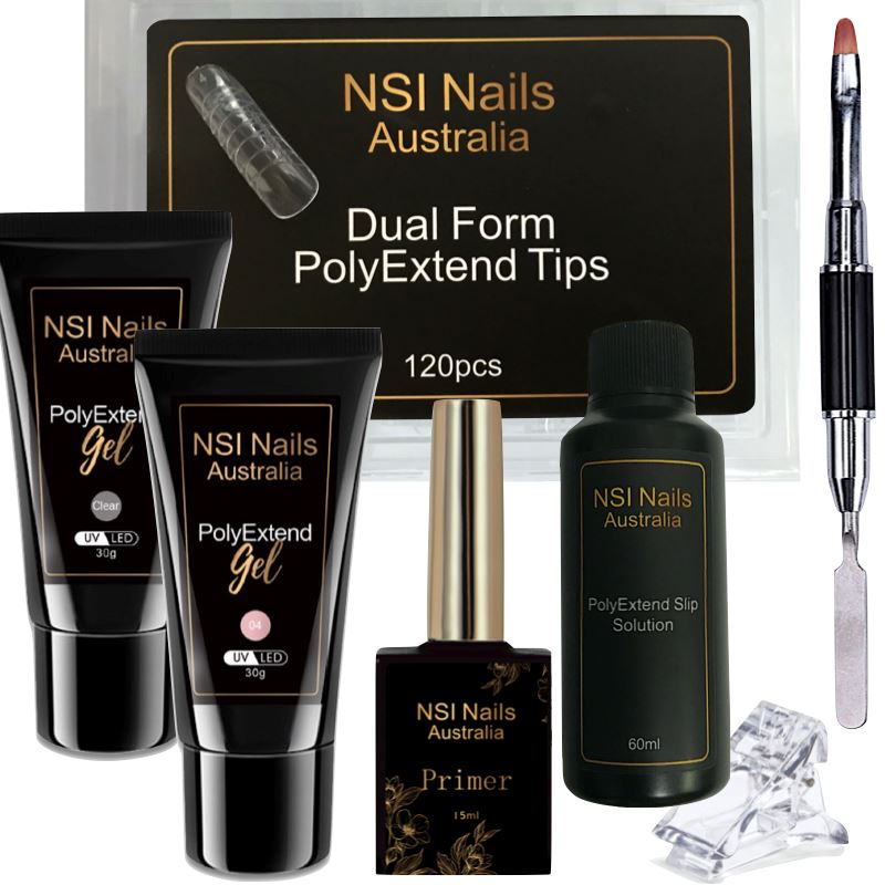 PolyGel Nail Kit with 80W LED UV/Lamp - Professional DIY Gel Manicure Set for Strong & Long-Lasting Nails - Perfect for Home, Salon & Nail Art Enthusiasts