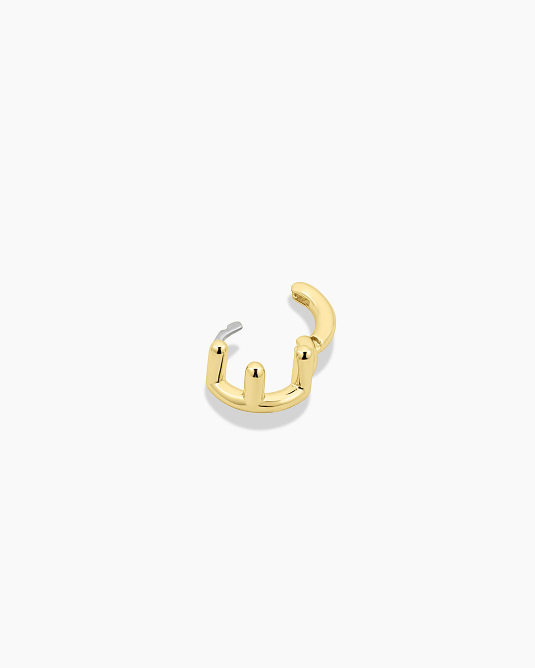 Alphabet Single Huggie Earrings - Gold Plated Initial Letter Studs for Women - Perfect for Everyday Wear, Gifts & Special Occasions