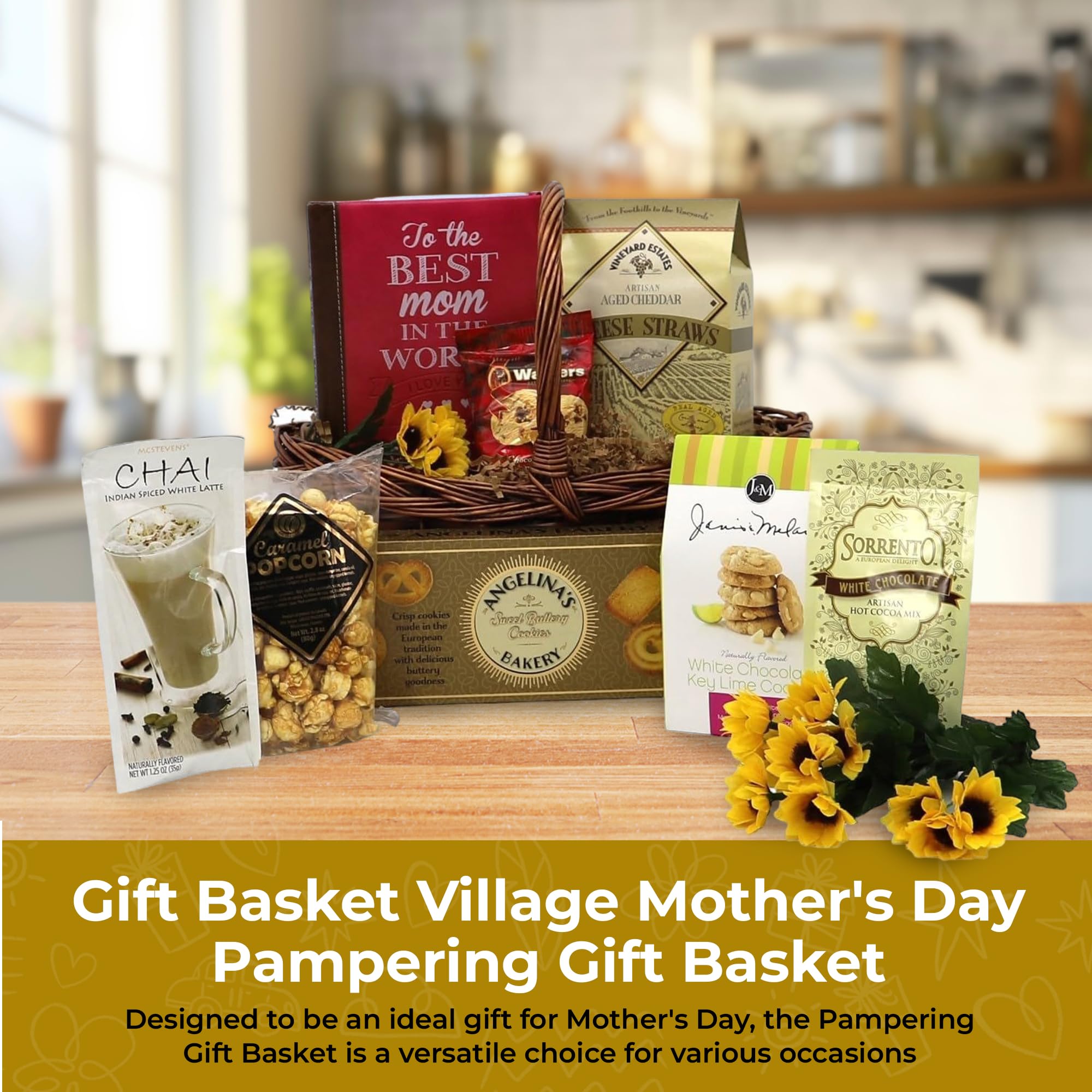 Luxury Spa Gift Basket for Mom - Happy Mother's Day Deluxe Gift Set with Premium Bath & Body Products - Thoughtful Present for Women - Perfect for Mother's Day, Birthday & Appreciation Gifts | Relaxation at Home, Pampering Self-Care, Thank You Present
